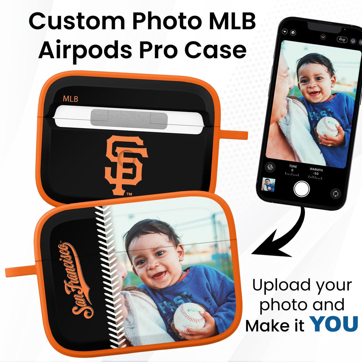 San Francisco Giants Custom Photo HDX Apple AirPods Pro Case Cover