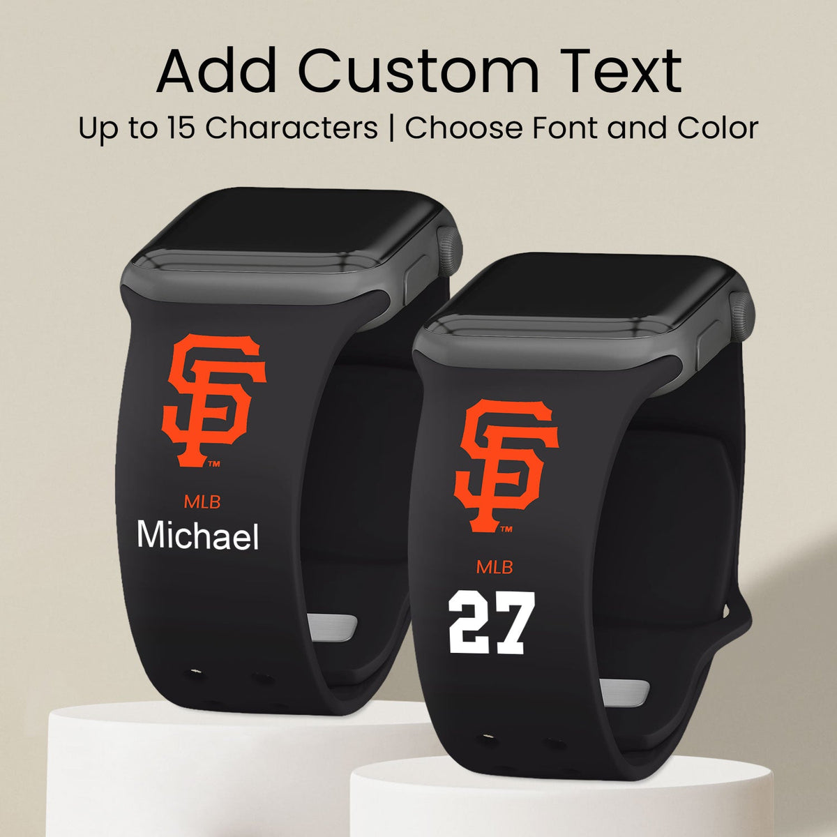 San Francisco Giants HD Custom Name Apple Watch Band