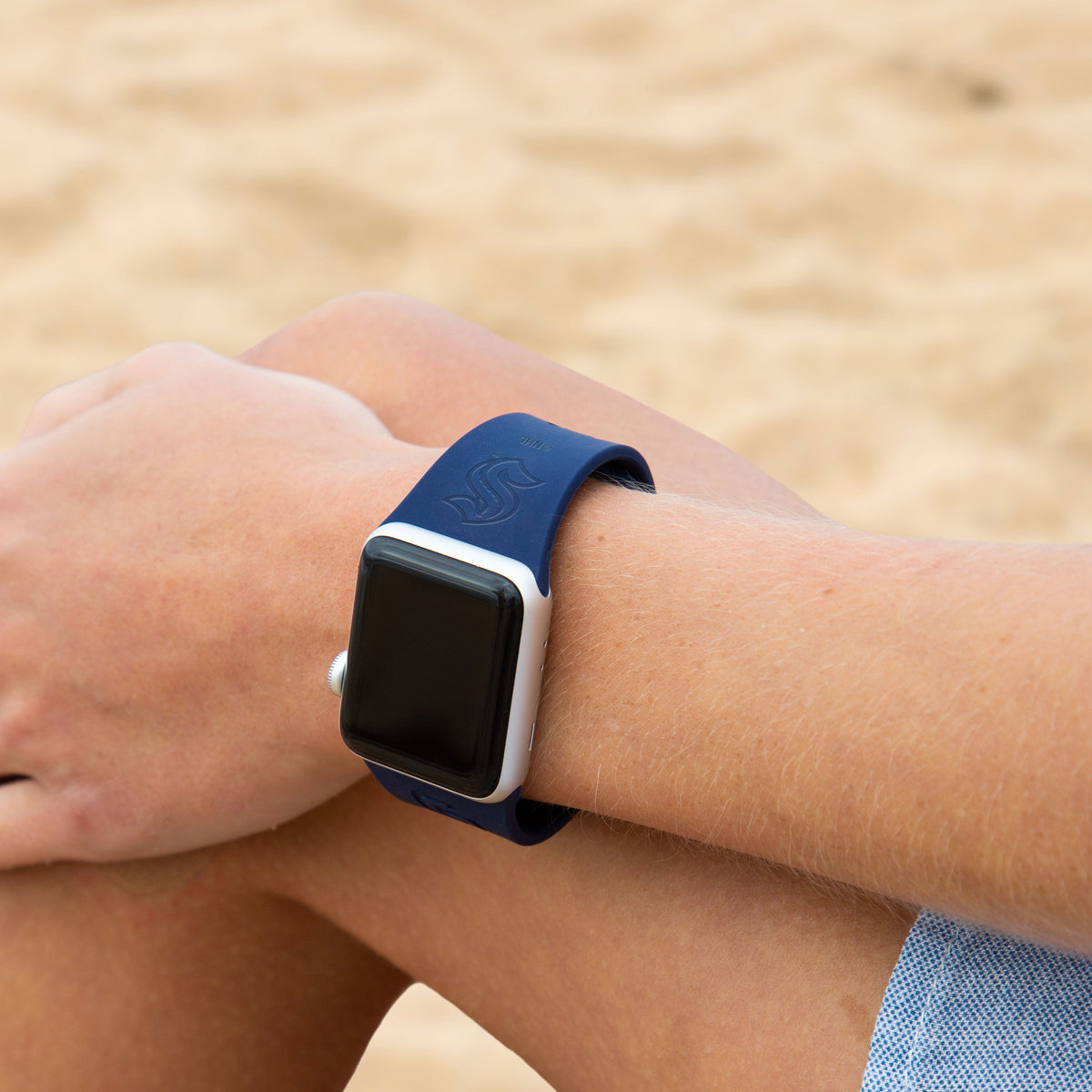 Seattle Kraken Engraved Apple Watch Band - Game Time Bands