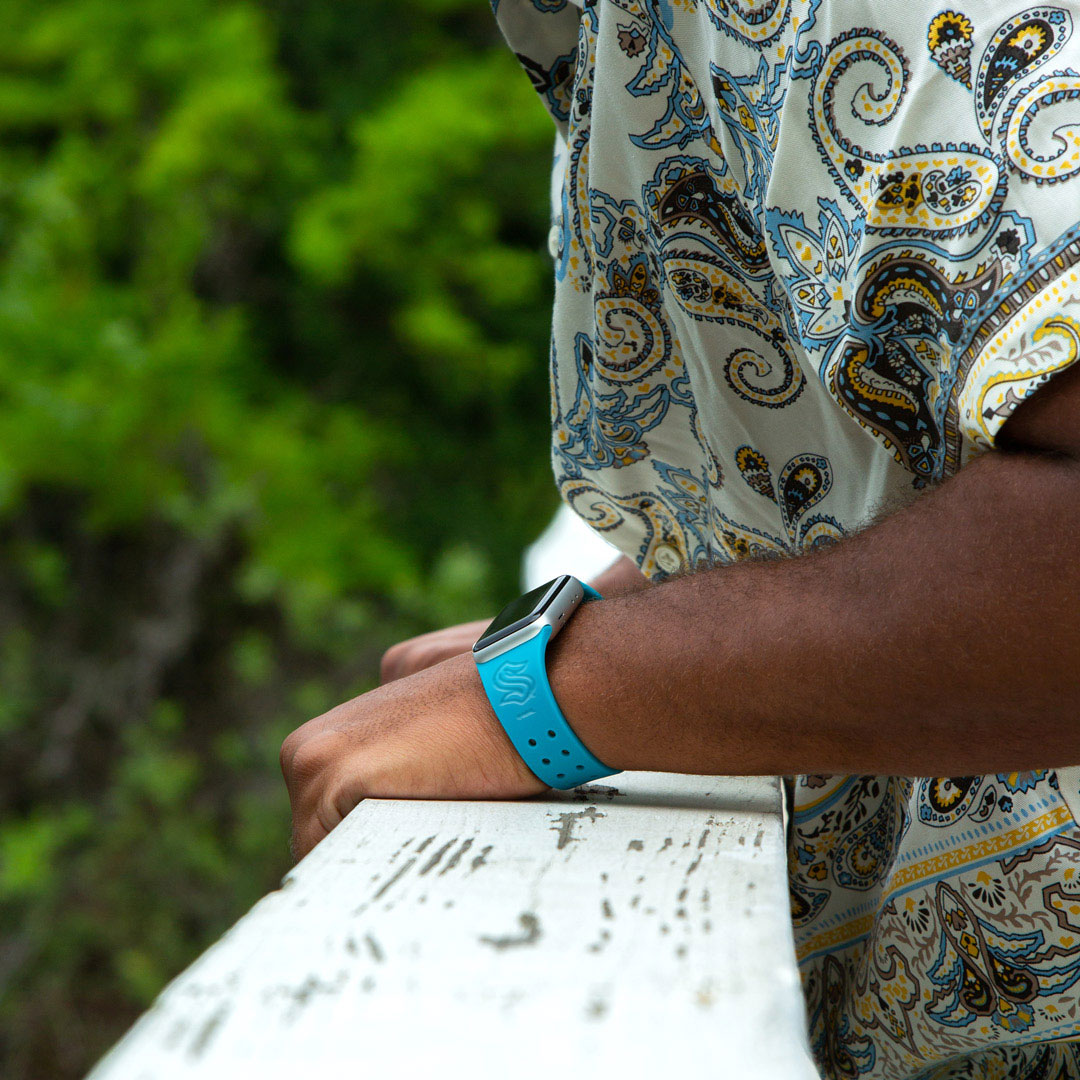 Seattle Kraken Engraved Apple Watch Band - Game Time Bands