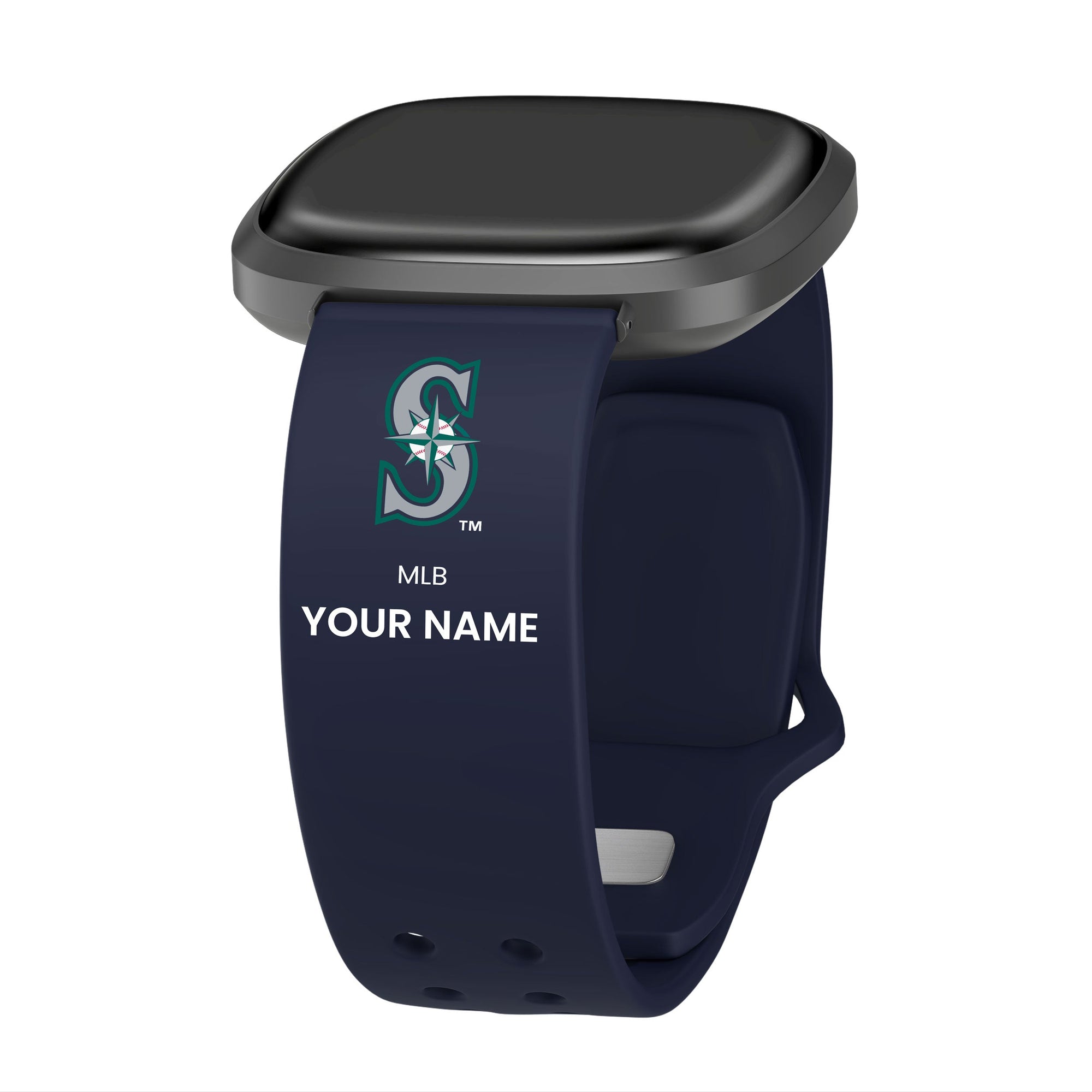 Seattle Mariners HD Custom Name Watch Band Compatible with Fitbit Versa 3 and Sense