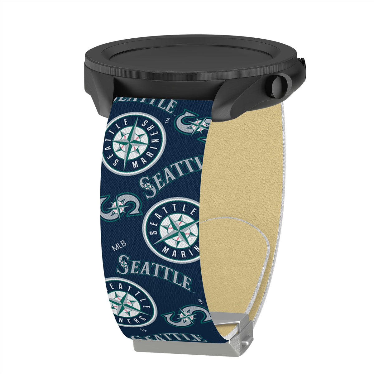 Game Time Seattle Mariners Signature Series Quick Change Watch Band With Engraved Buckle
