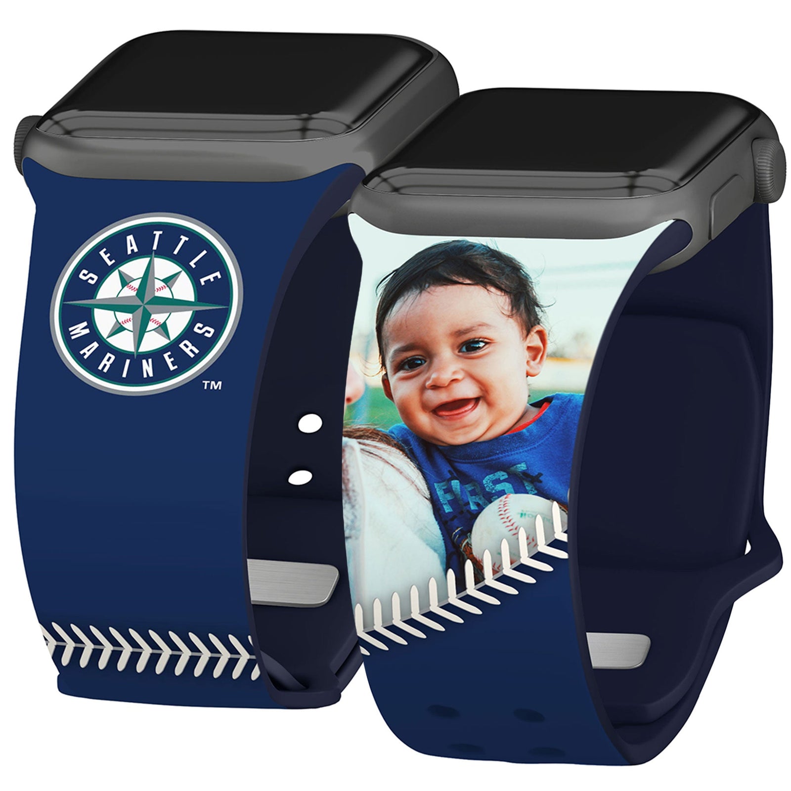 Seattle Mariners Custom Photo HD Apple Watch Band