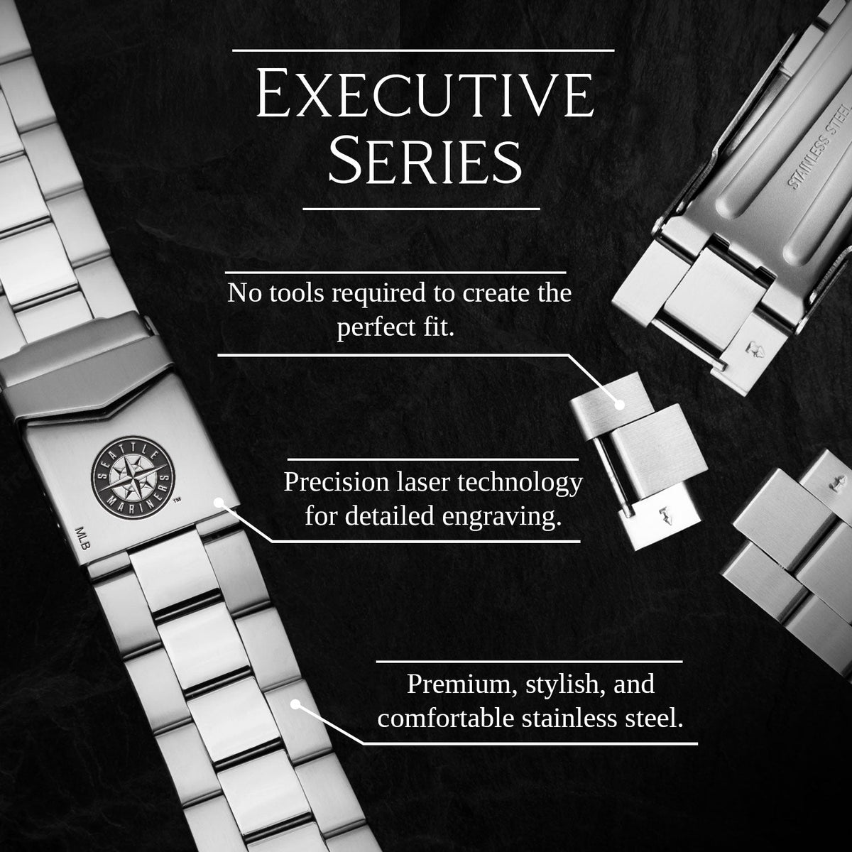 Game Time Seattle Mariners Executive Series Apple Watch Band