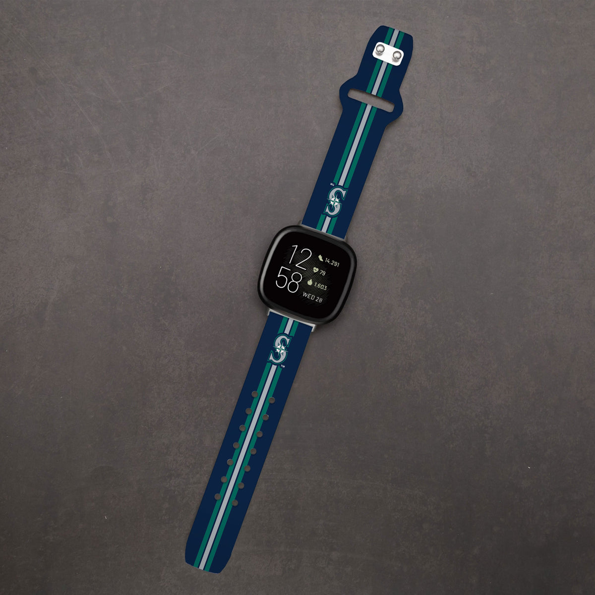 Seattle Mariners HD Fitbit Versa 3 and Sense Watch Band