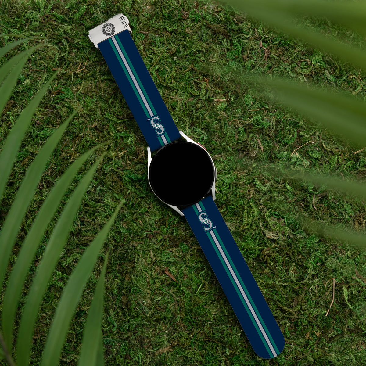 Game Time Seattle Mariners Signature Series Quick Change Watch Band With Engraved Buckle