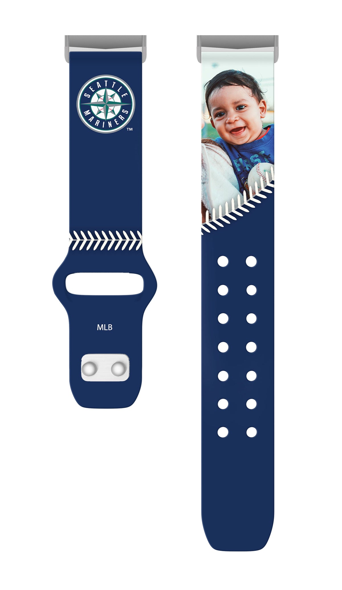 Seattle Mariners Custom Photo HD Fitbit Versa 3 &amp; Sense Band