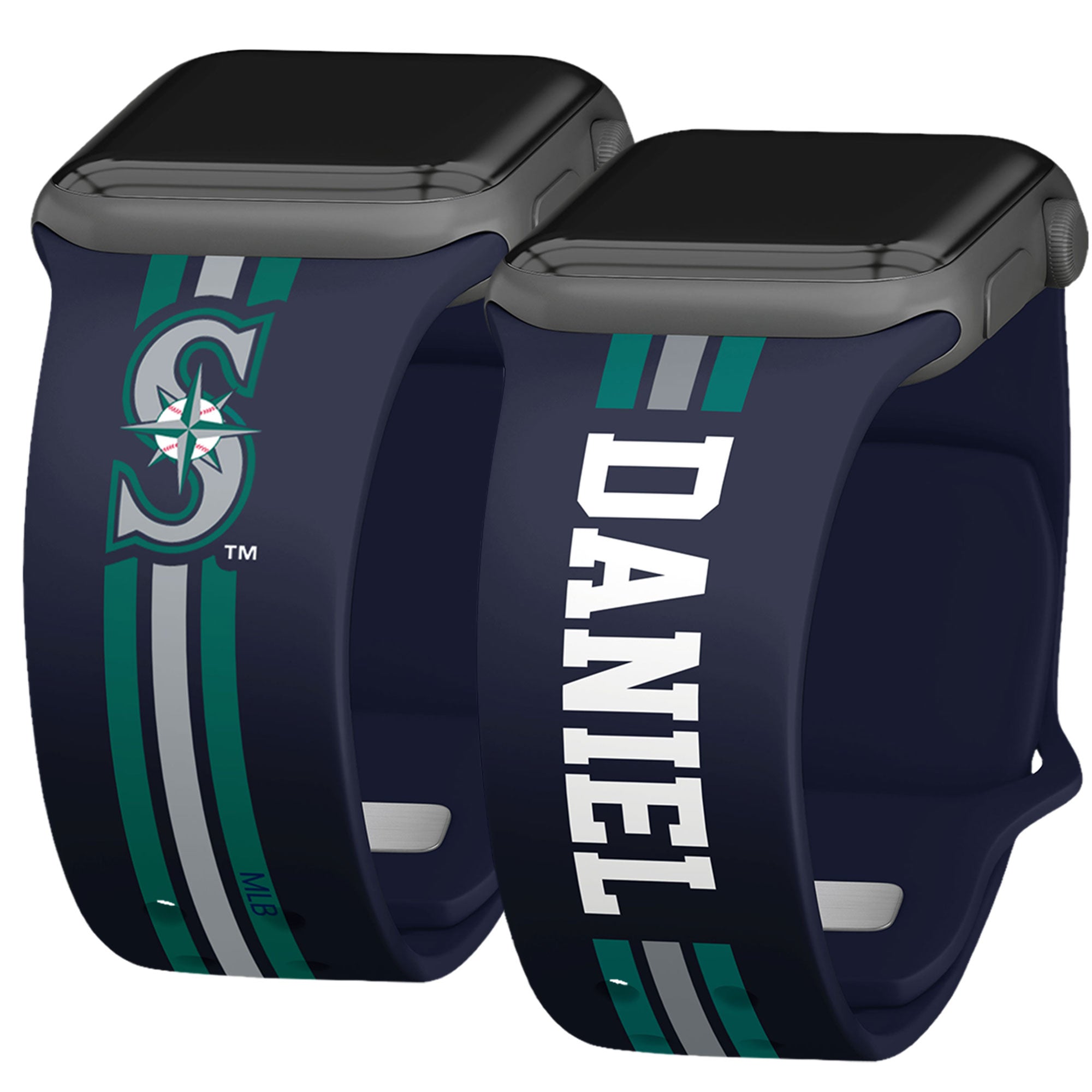 Seattle Mariners Custom Name HD Apple Watch Band