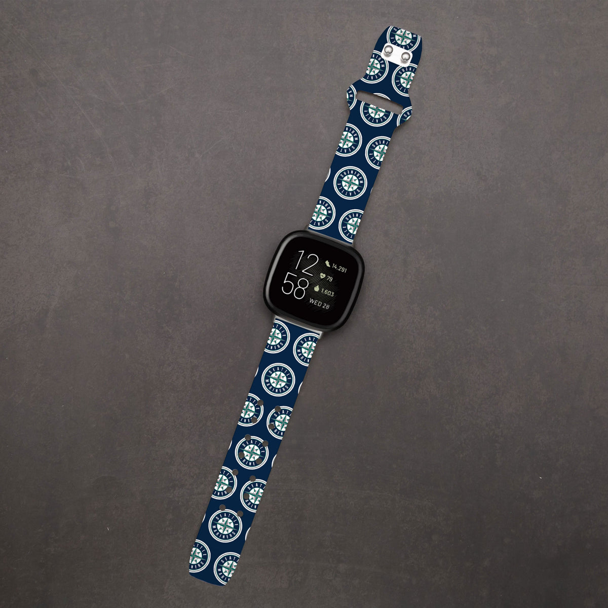 Seattle Mariners HD Fitbit Versa 3 and Sense Watch Band