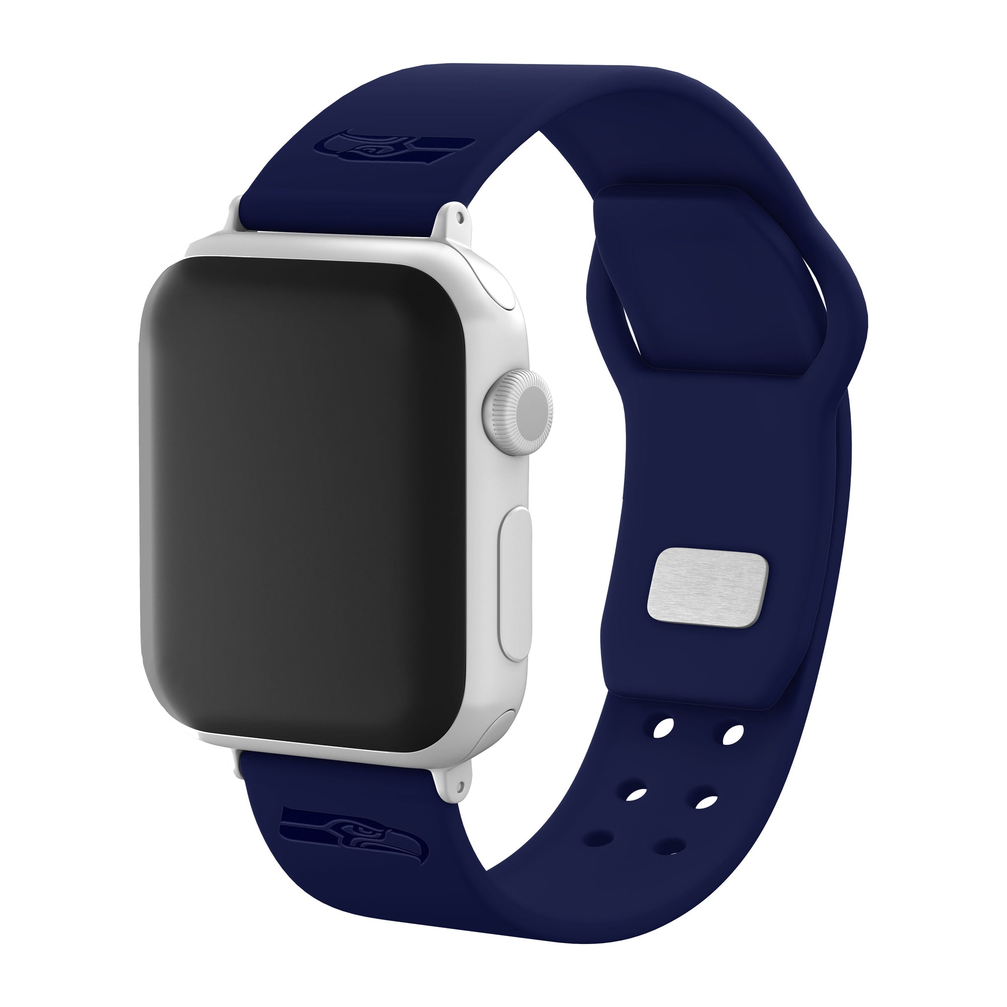Seattle Seahawks Engraved Silicone 'Slim' Apple Watch Band
