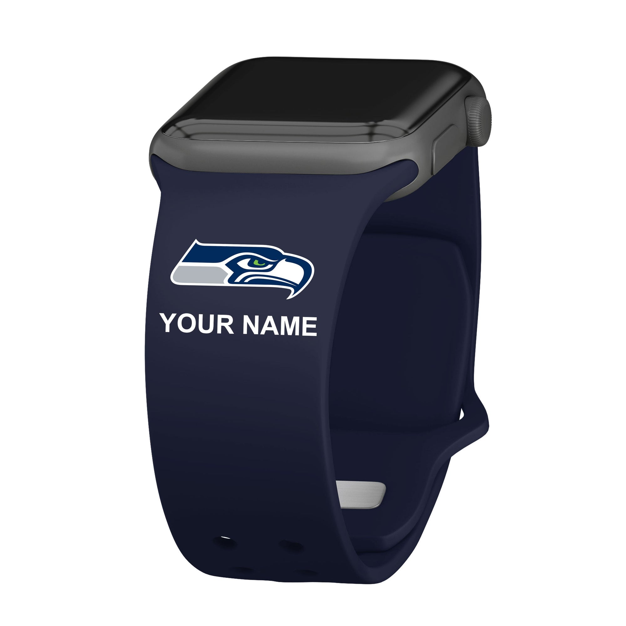 Seattle Seahawks Custom Name HD Apple Watch Band