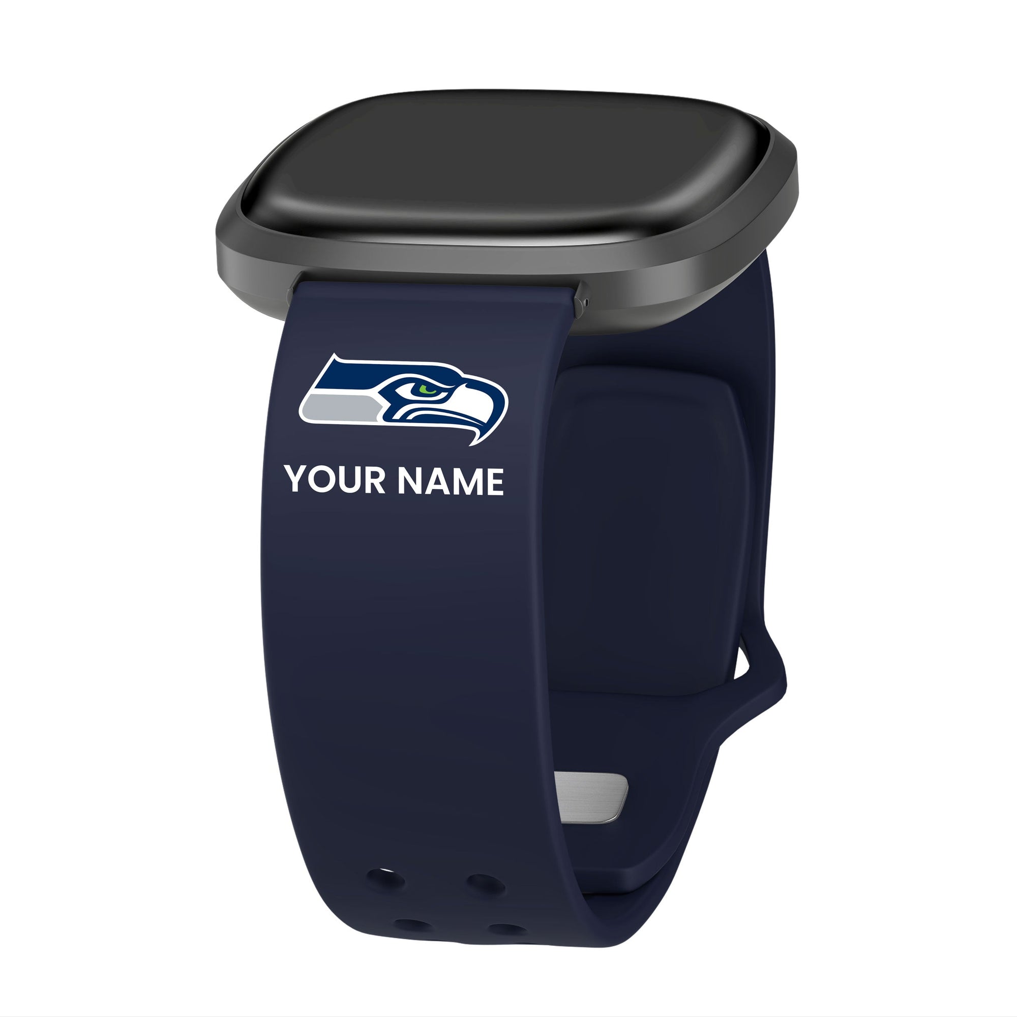 GAME TIME Seattle Seahawks Custom Name HD FitBit Versa 3 & Sense Watch Band