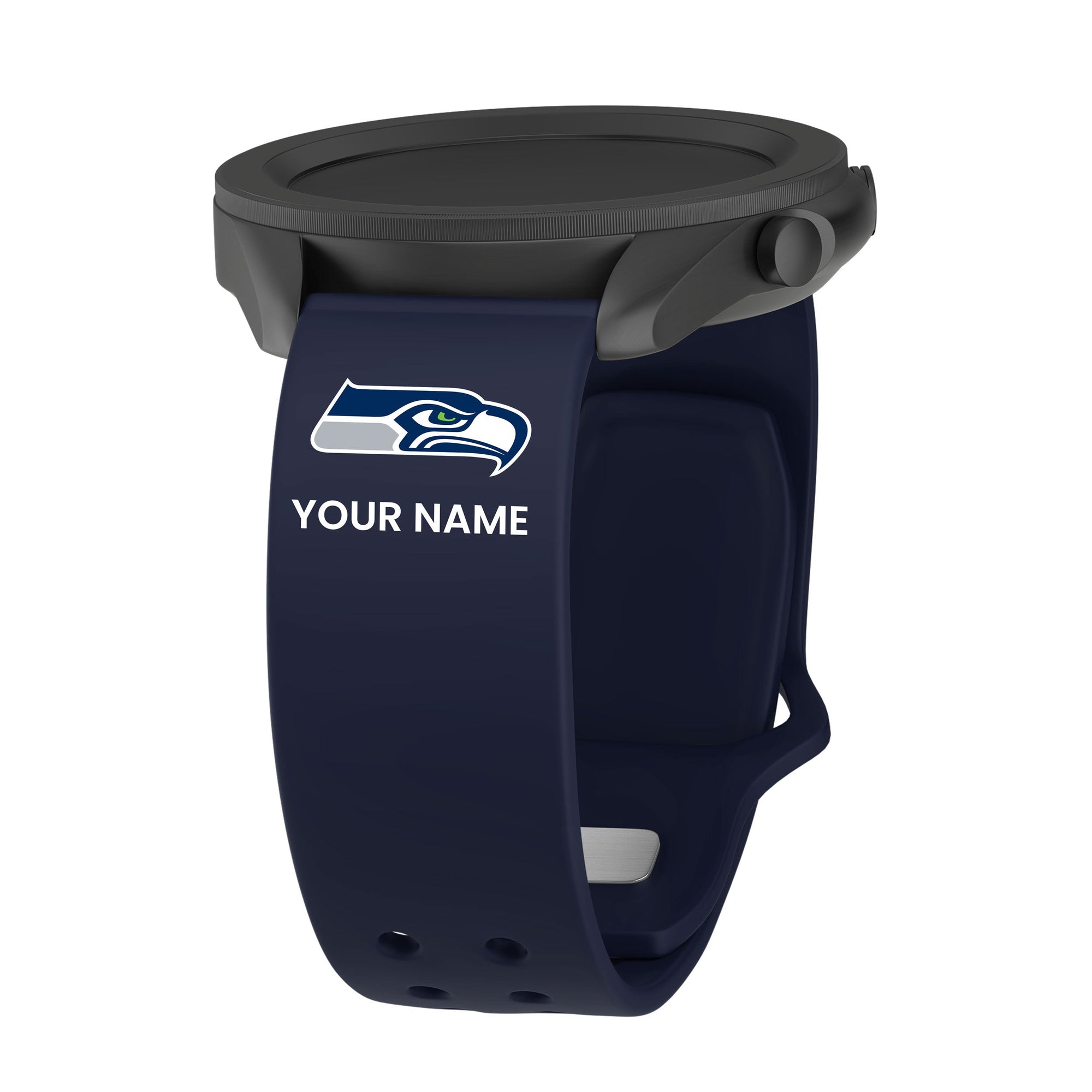 GAME TIME Seattle Seahawks Custom Name HD Quick Change Watch Band