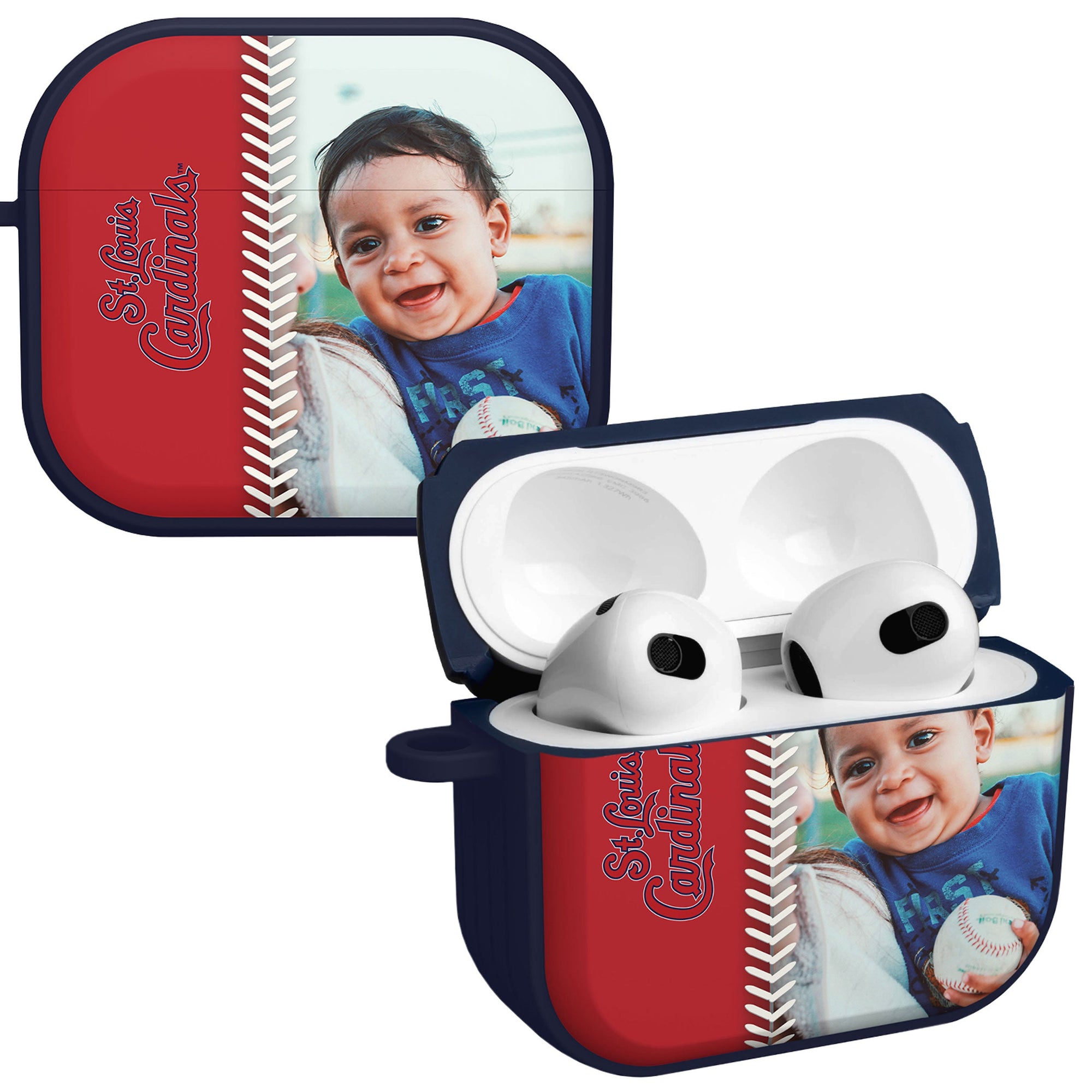 St Louis Cardinals Custom Photo HDX Apple AirPods Gen 3 Case Cover