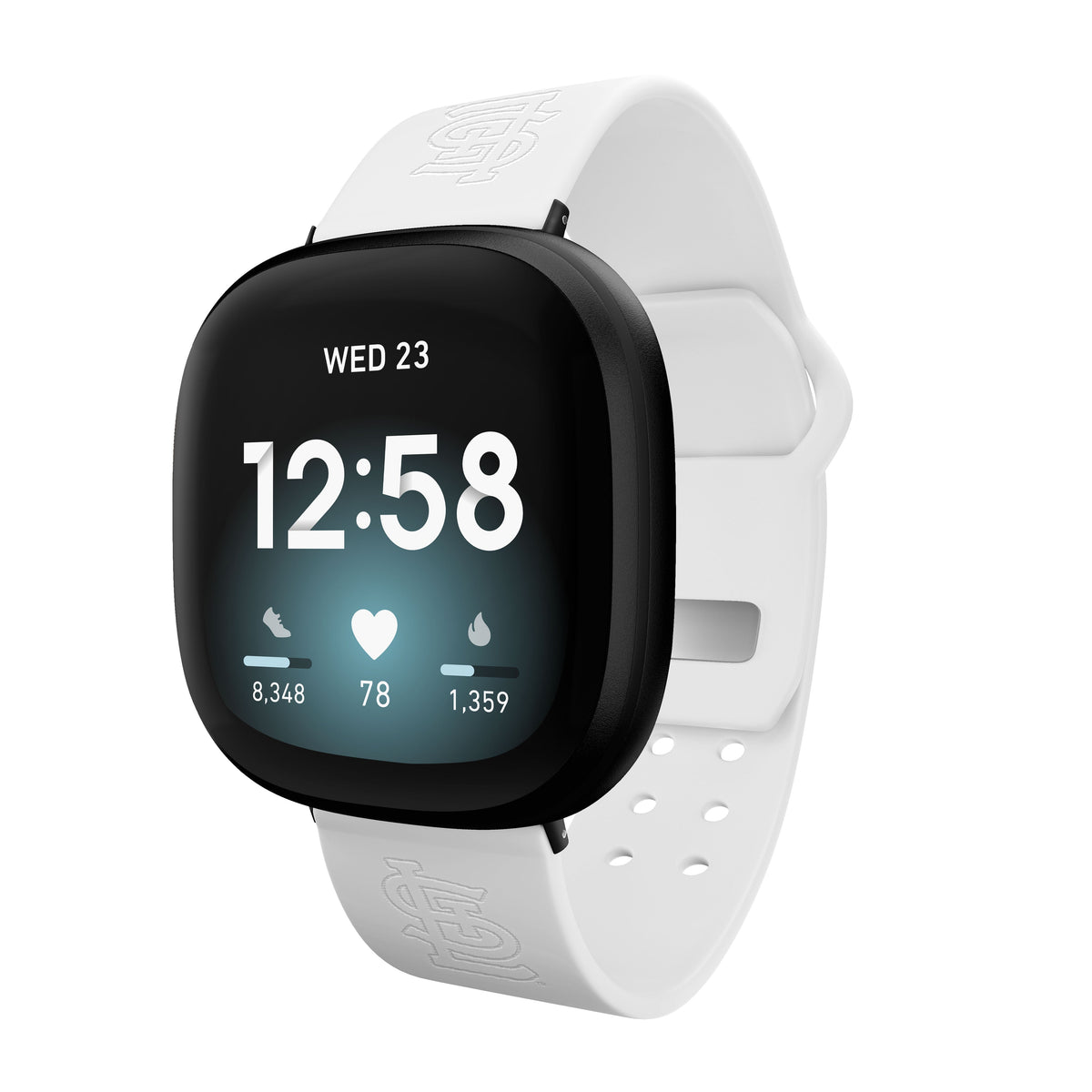 Game Time St. Louis Cardinals Engraved Silicone Sport Fitbit Watch Band