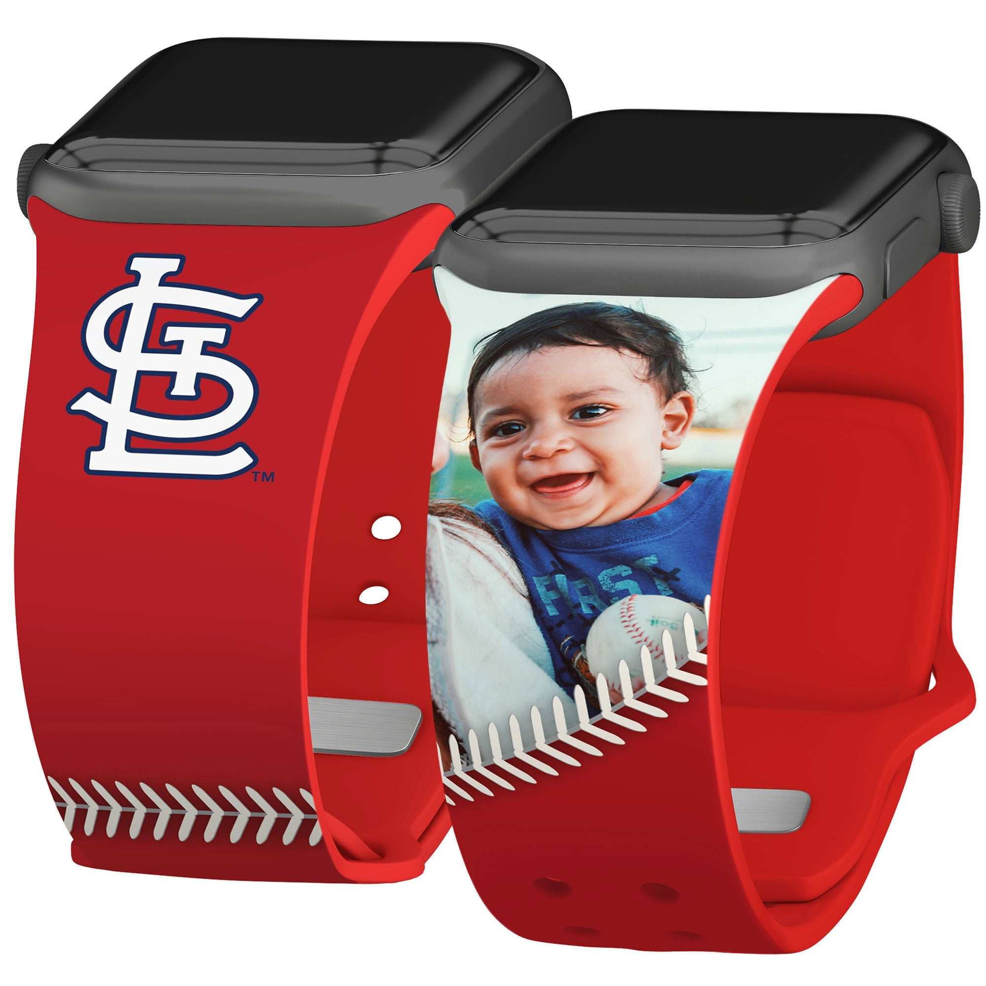 St Louis Cardinals Custom Photo HD Apple Watch Band