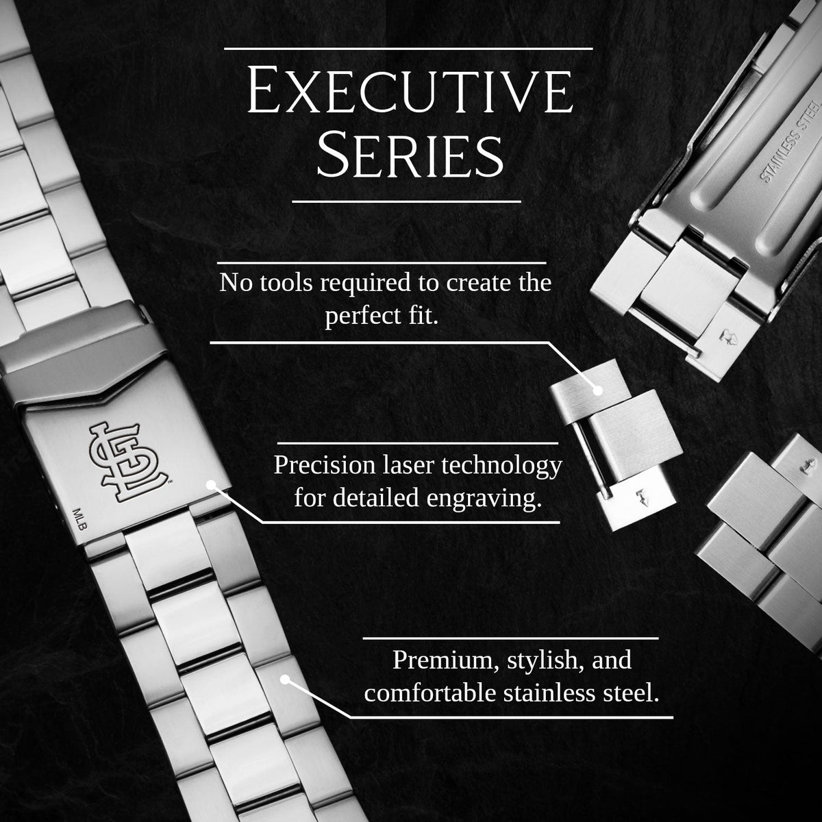 Game Time St. Louis Cardinals Executive Series Apple Watch Band