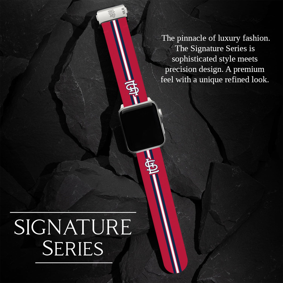 Game Time St. Louis Cardinals Signature Series Apple Watch Band With Engraved Buckle