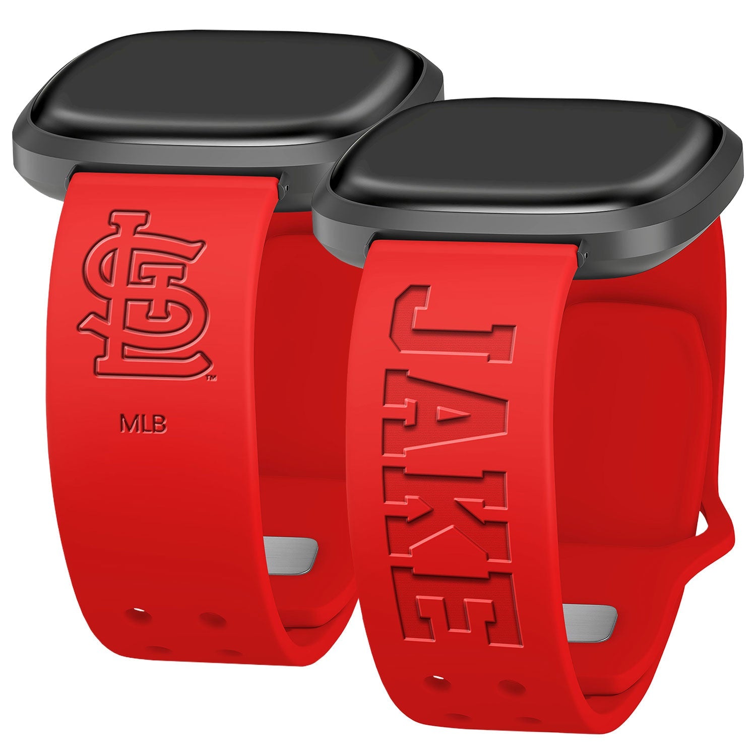 St Louis Cardinals Custom Engraved Fitbit Versa 3 and Sense Watch Band