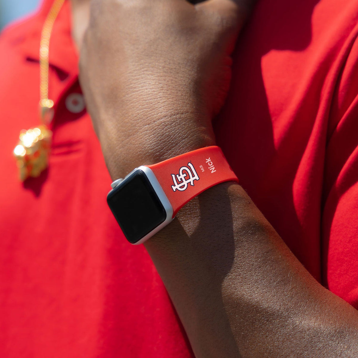 St. Louis Cardinals HD Custom Name Apple Watch Band