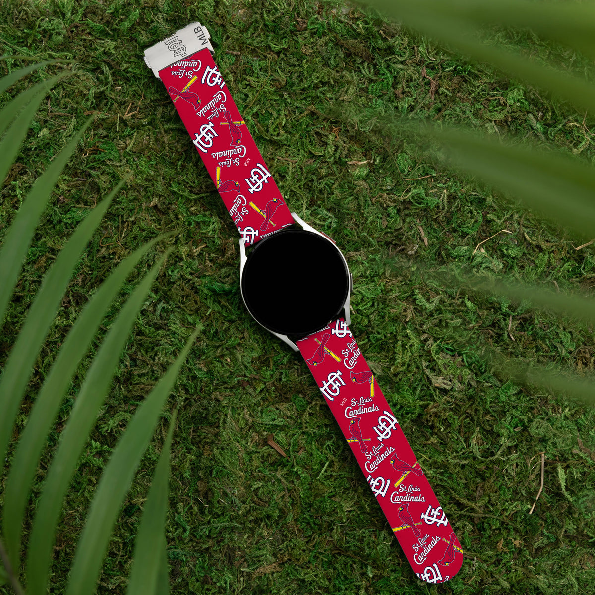 Game Time St. Louis Cardinals Signature Series Quick Change Watch Band With Engraved Buckle