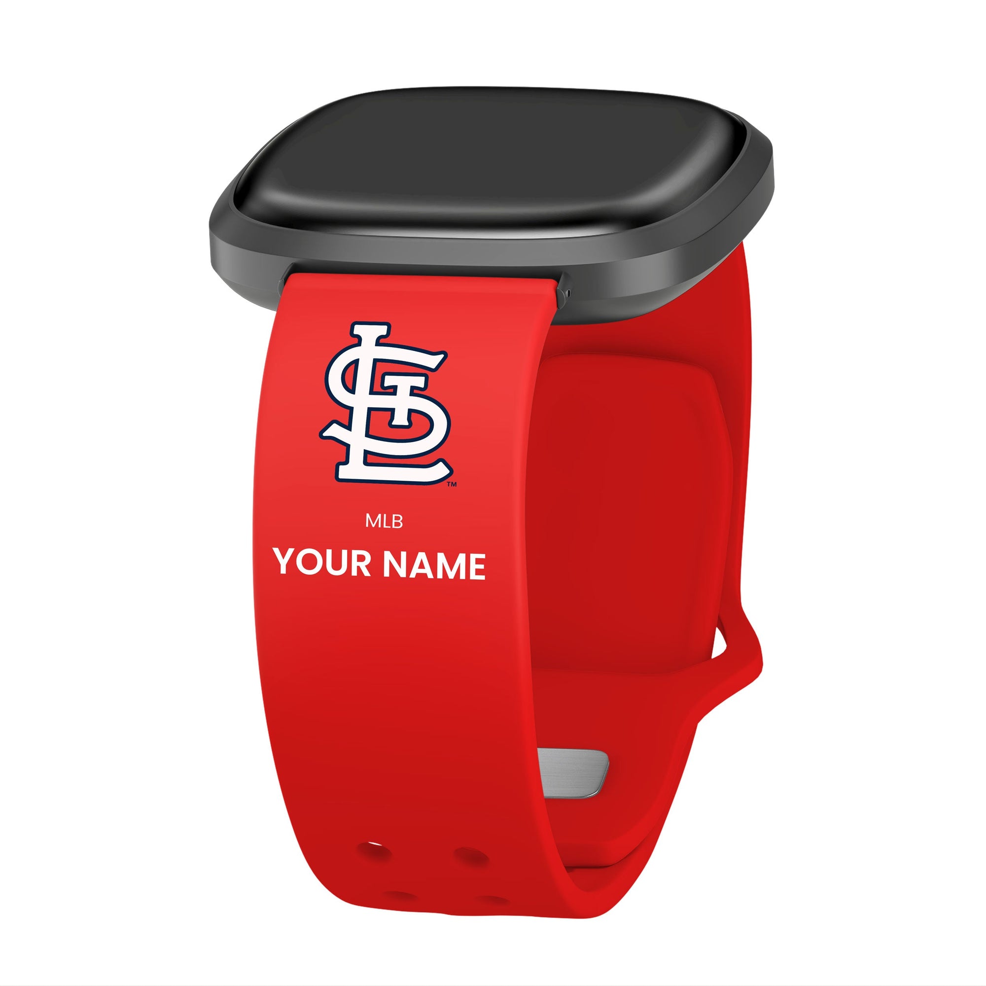 St. Louis Cardinals HD Custom Name Watch Band Compatible with Fitbit Versa 3 and Sense