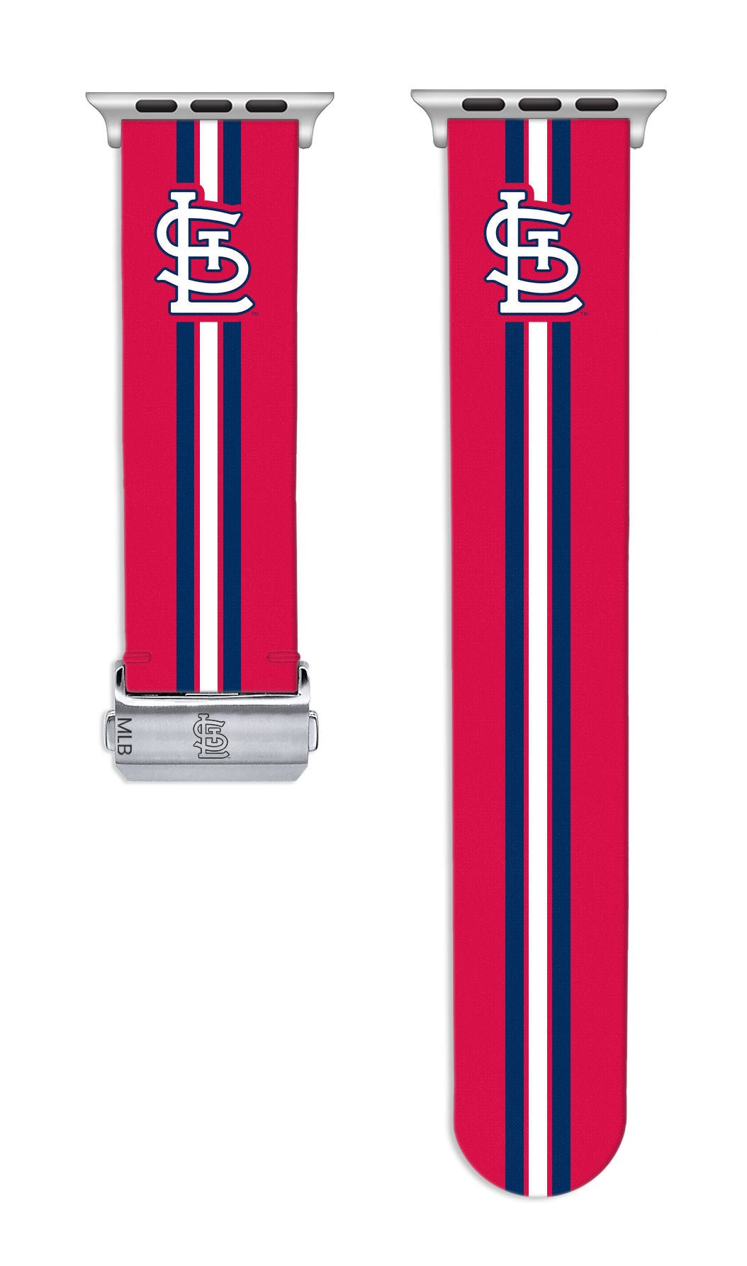 St. Louis Cardinals Full Print Watch Band With Engraved Buckle - Game Time