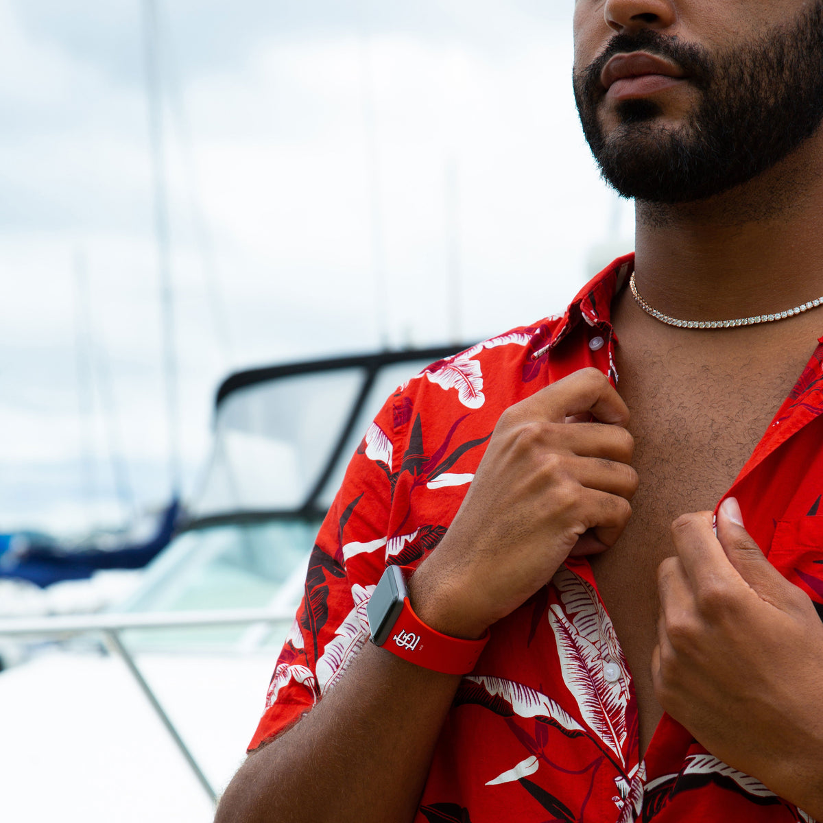 St. Louis Cardinals Silicone Apple Watch Band - Game Time