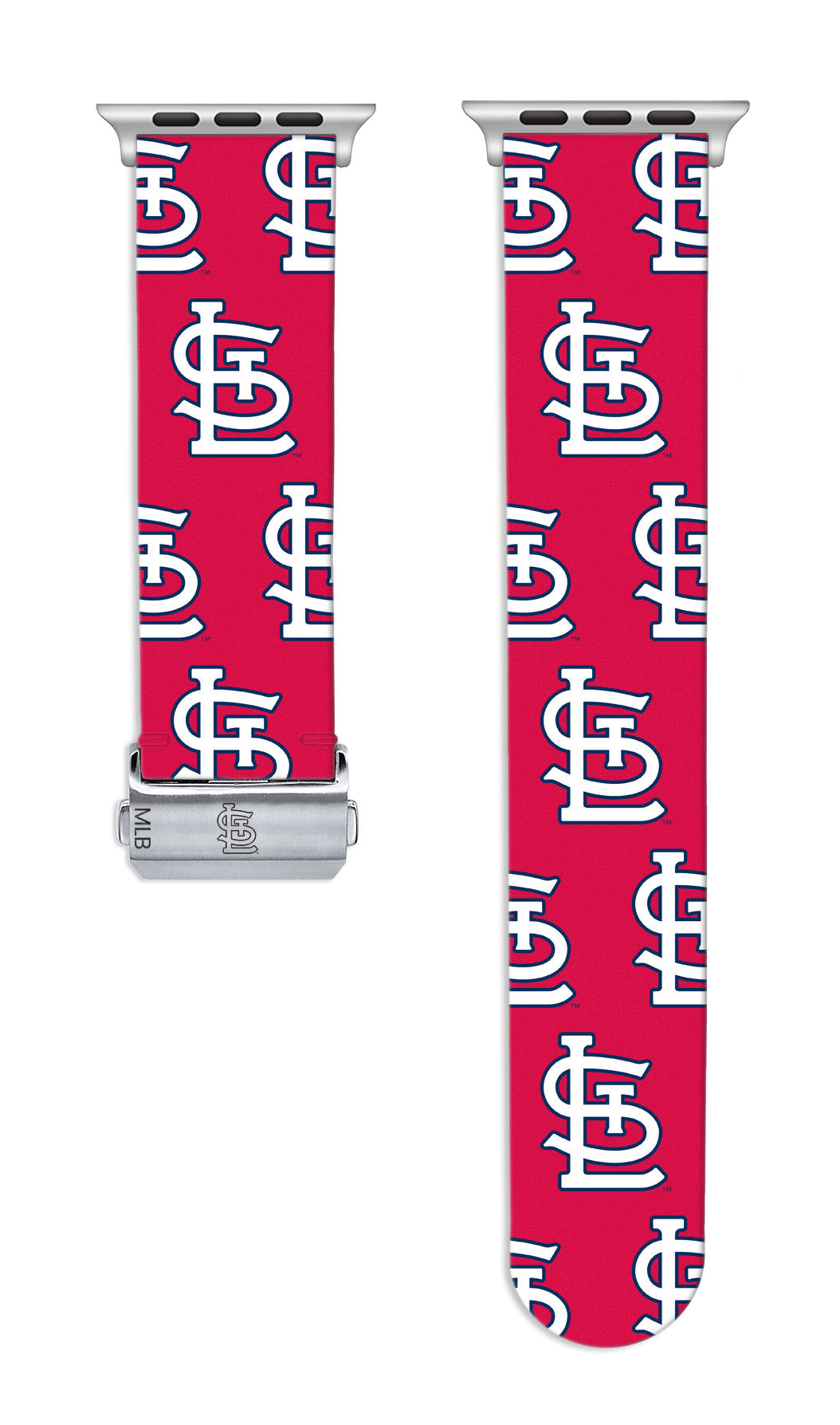 St. Louis Cardinals Full Print Watch Band With Engraved Buckle - Game Time