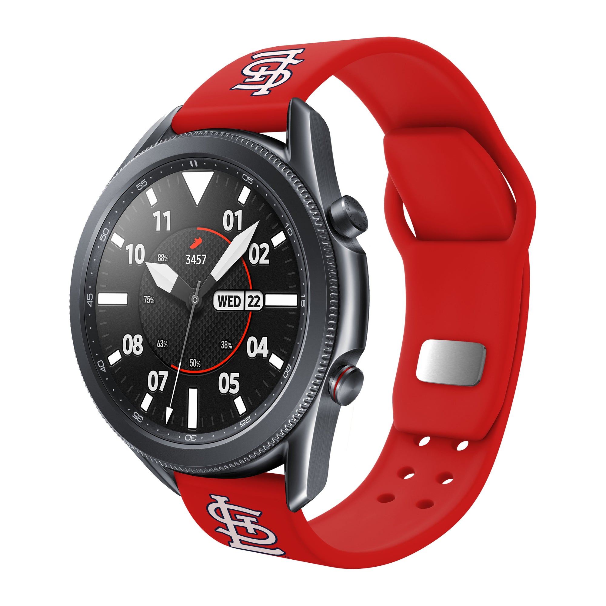 St. Louise Cardinals Quick Change Silicone Watch Band - Game Time