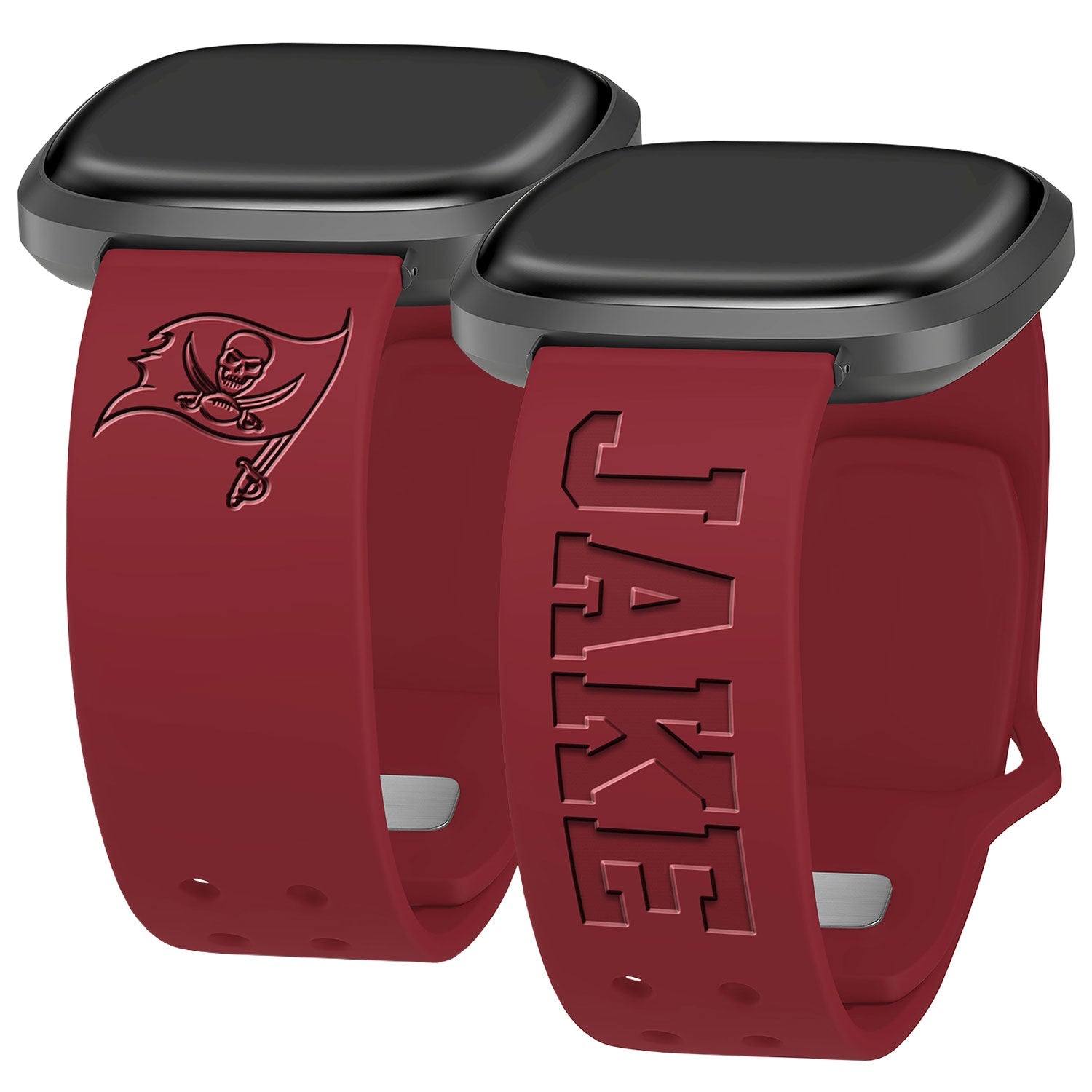 Tampa Bay Buccaneers Custom Engraved Fitbit Versa 3 and Sense Watch Band