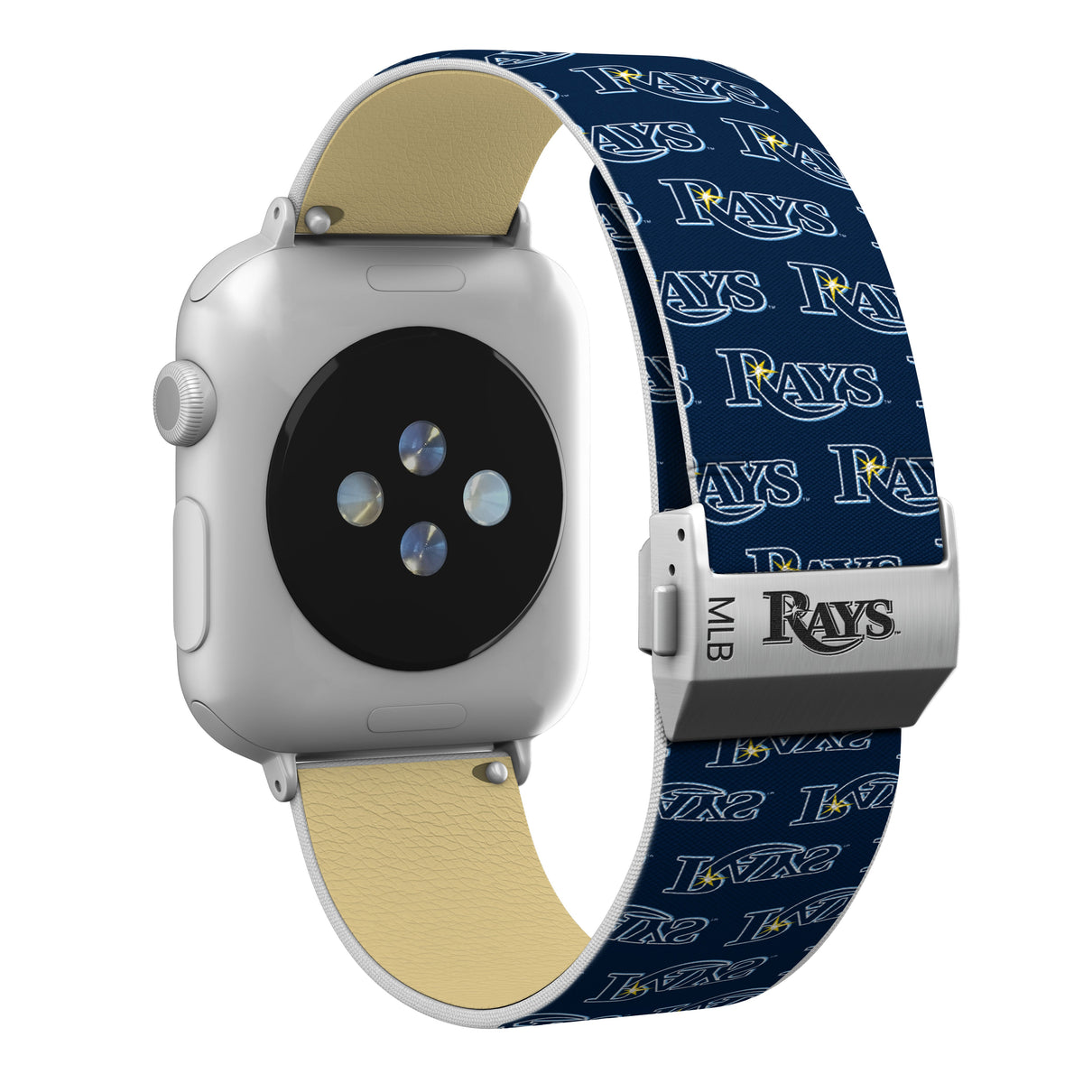 Tampa Bay Rays Full Print Watch Band With Engraved Buckle - Game Time