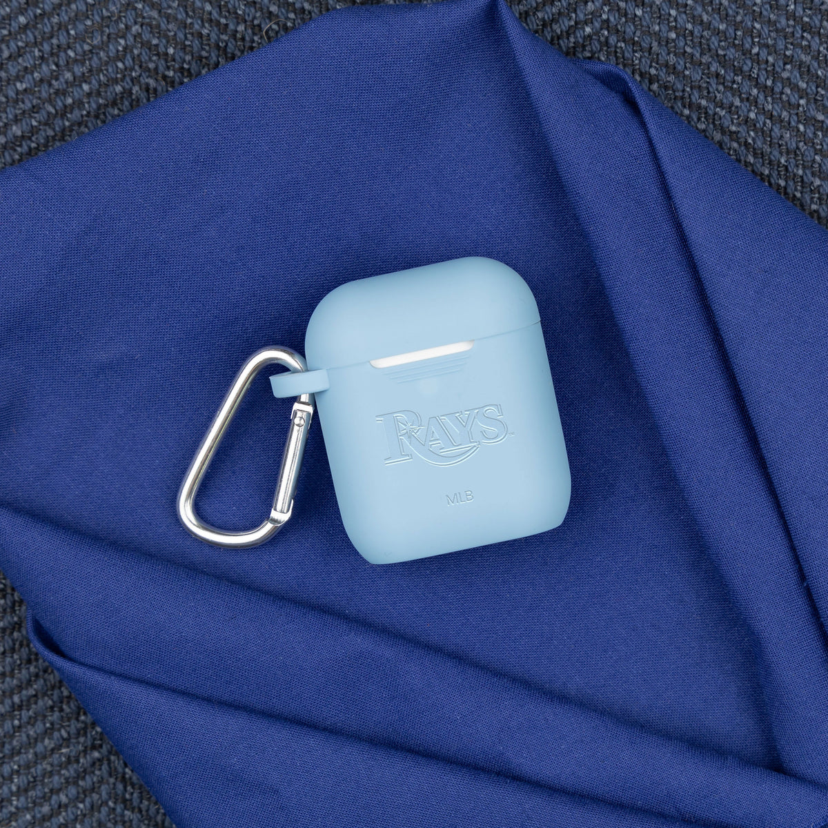 Game Time Tampa Bay Rays Engraved Silicone AirPods Case Cover