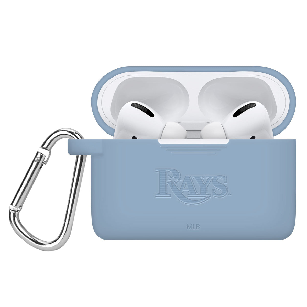 Game Time Tampa Bay Rays Engraved Silicone AirPods Pro Case Cover