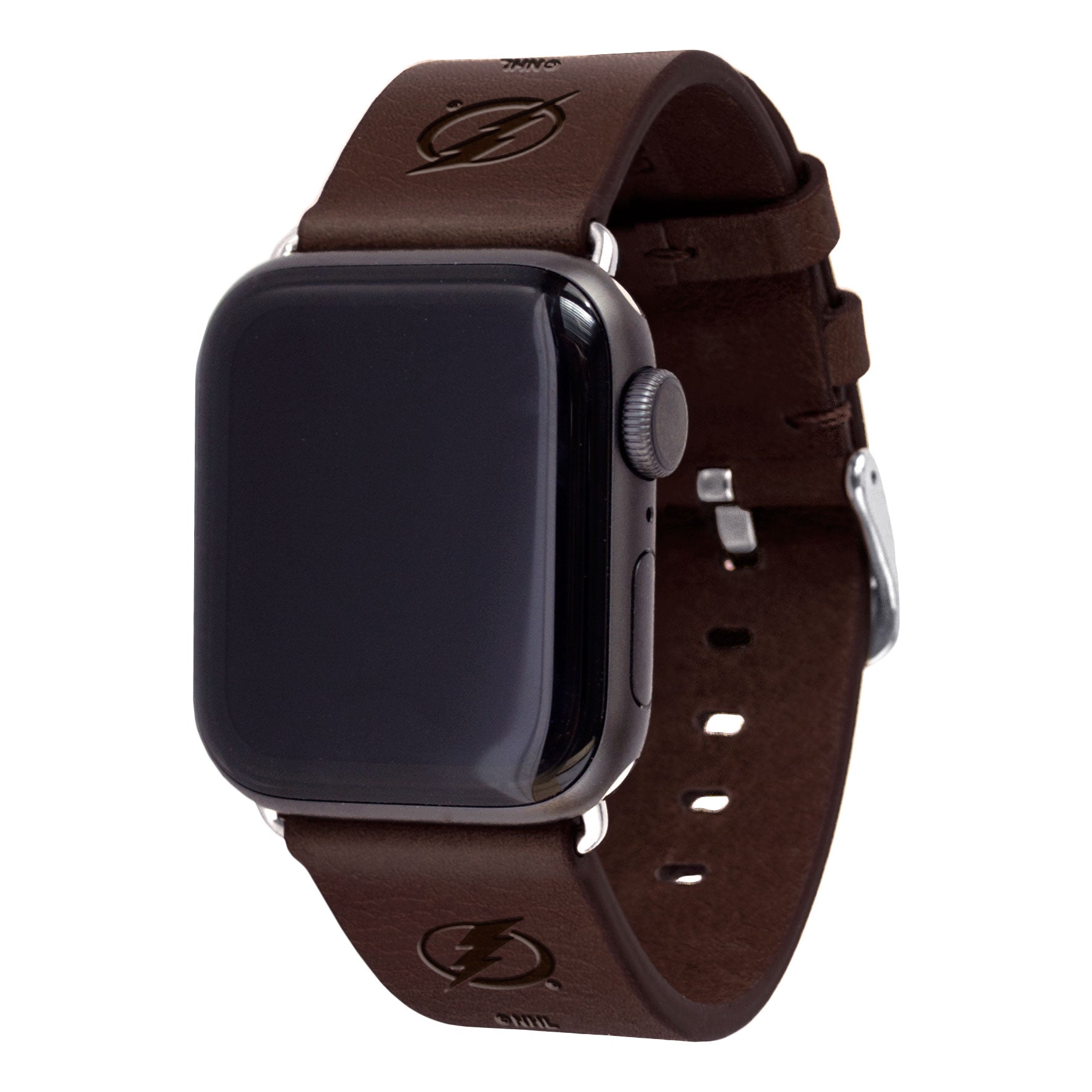 Tampa Bay Lightning Leather Apple Watch Band - AffinityBands