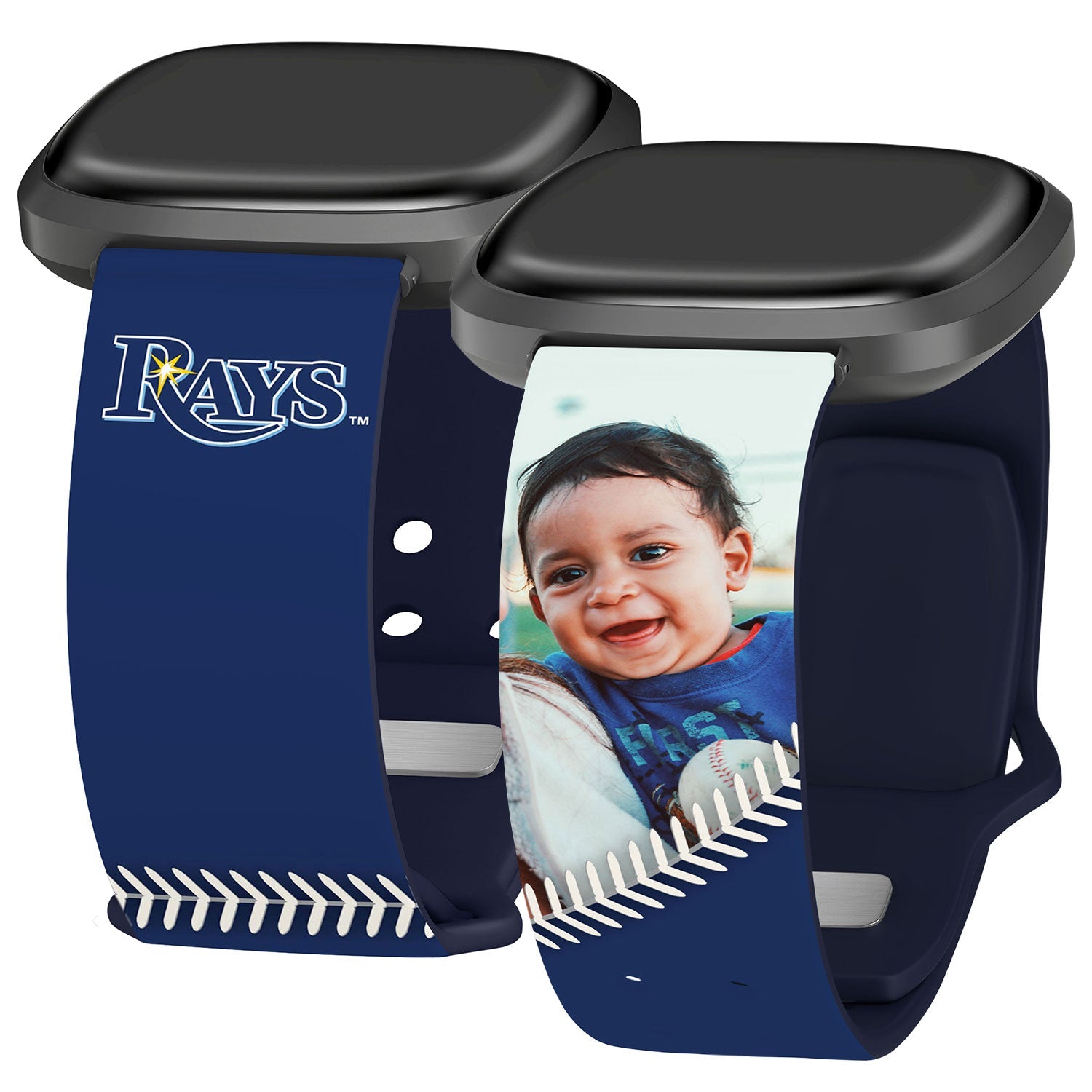 Tampa Bay Rays Custom Photo HD Fitbit Versa 3 & Sense Band