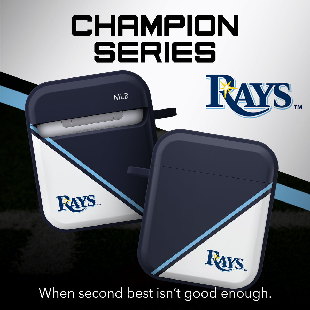 Tampa Bay Rays HDX Champion Series Apple AirPods Gen 1 &amp; 2 Case Cover