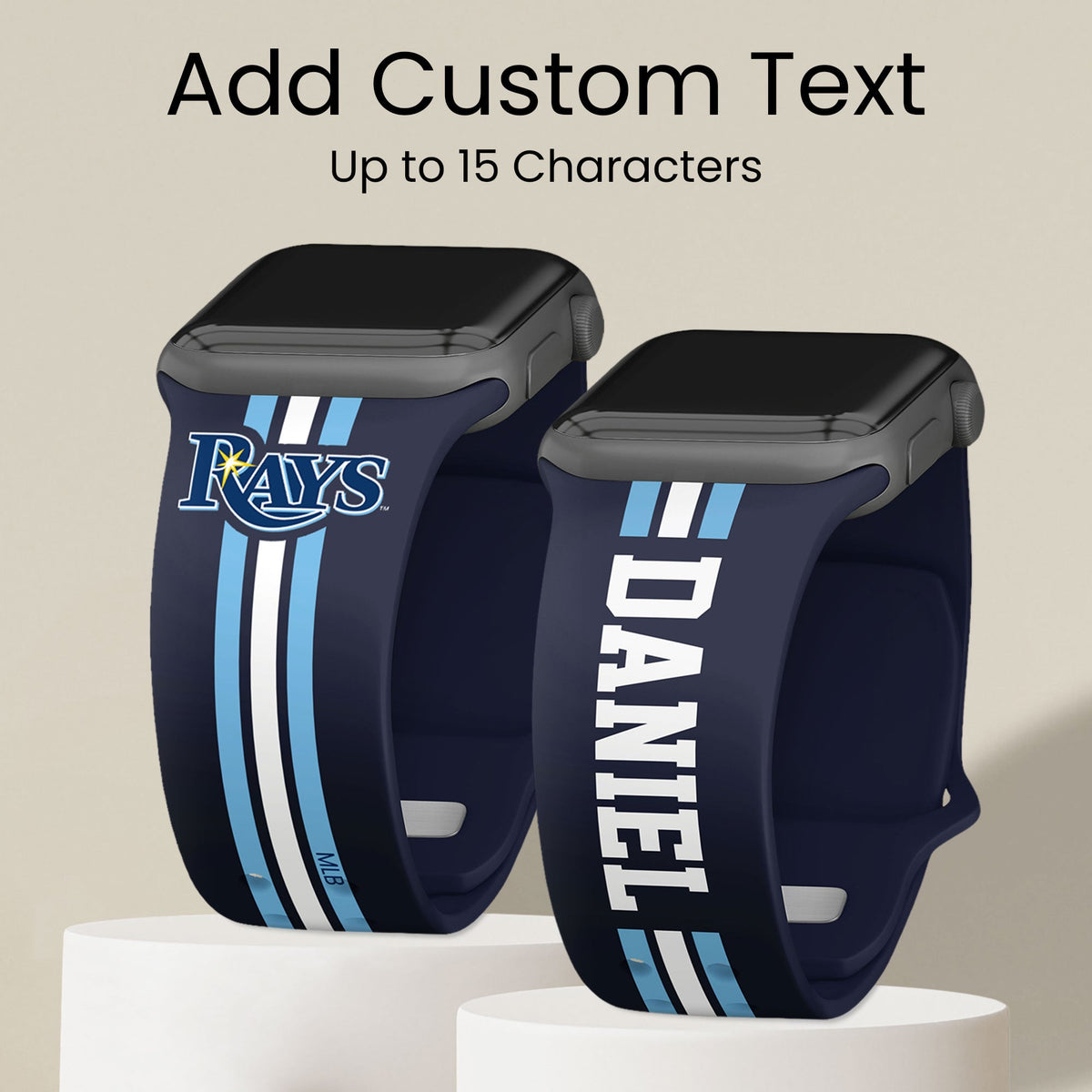 Tampa Bay Rays Custom Name HD Apple Watch Band