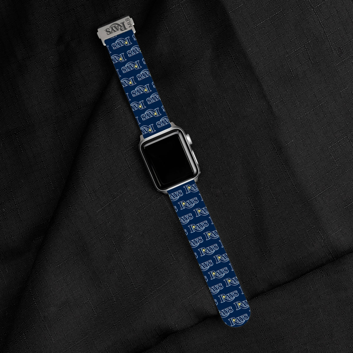 Game Time Tampa Bay Rays Signature Series Apple Watch Band With Engraved Buckle
