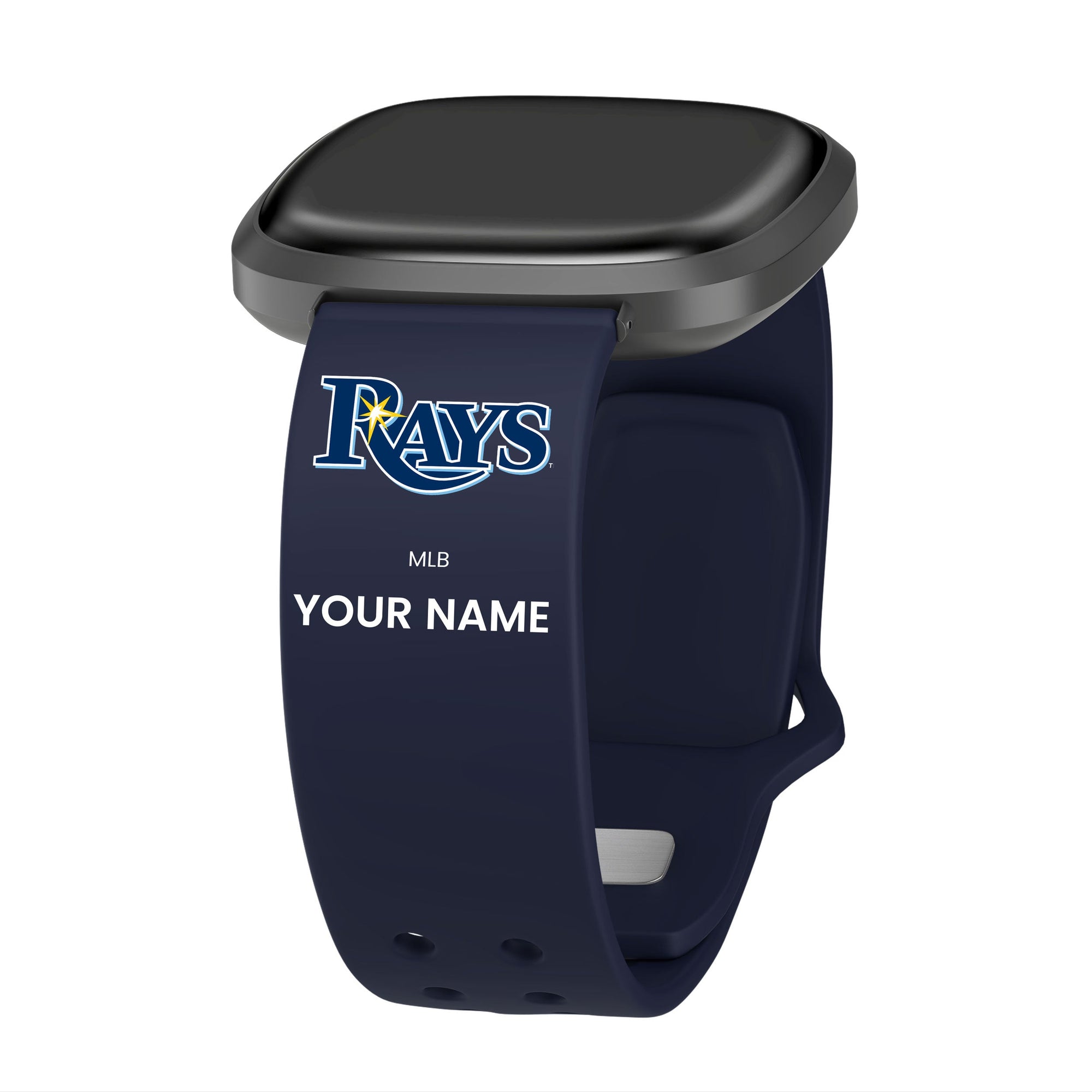 Tampa Bay Rays HD Custom Name Watch Band Compatible with Fitbit Versa 3 and Sense