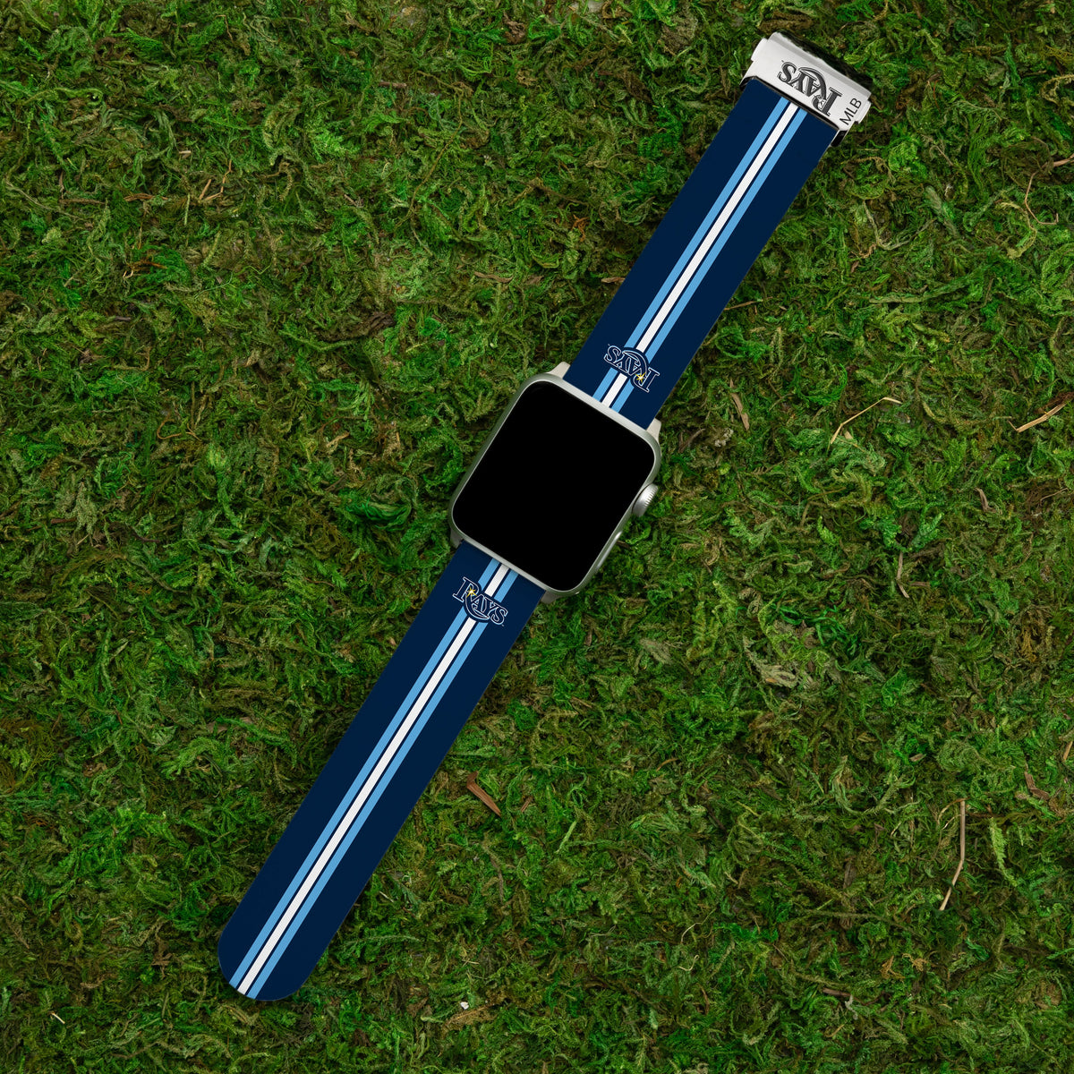 Game Time Tampa Bay Rays Signature Series Apple Watch Band With Engraved Buckle