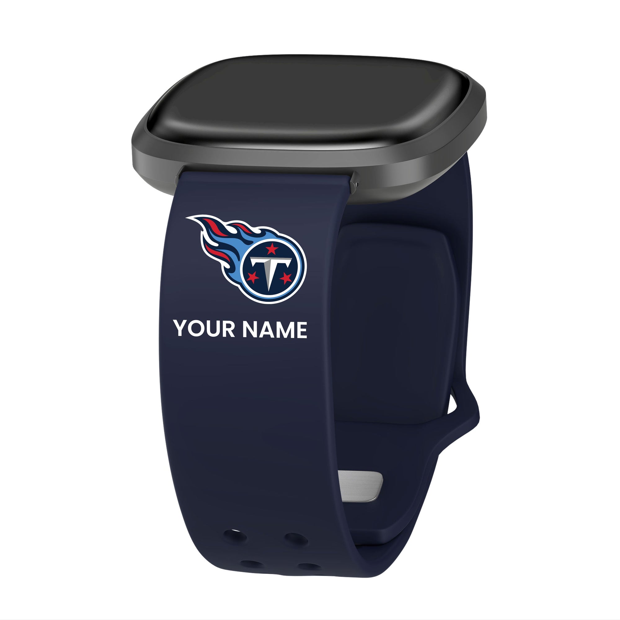 GAME TIME Tennessee Titans Custom Name HD FitBit Versa 3 & Sense Watch Band