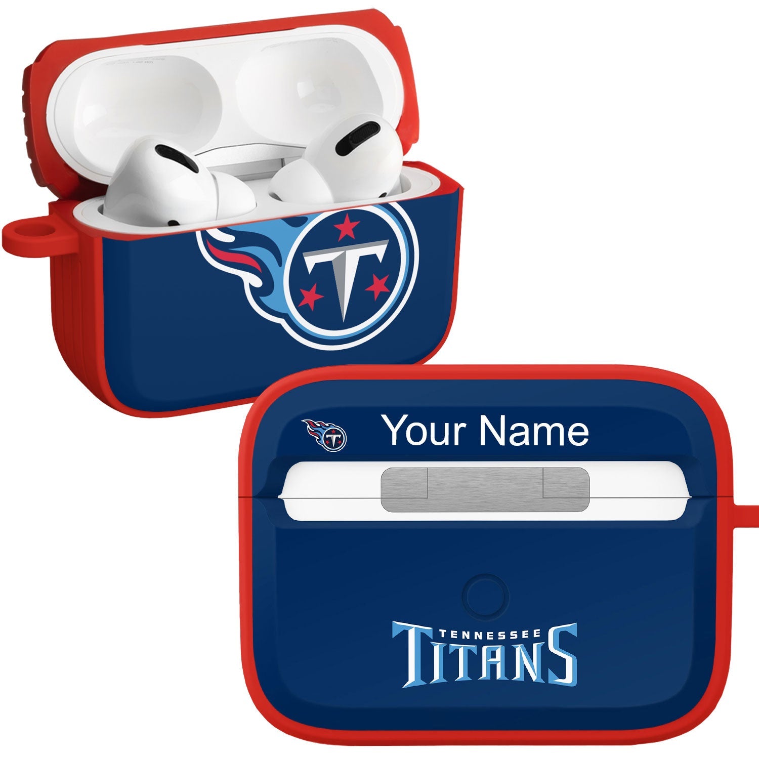 Tennessee Titans HDX Custom Name Apple AirPods Pro Case Cover (Classic)