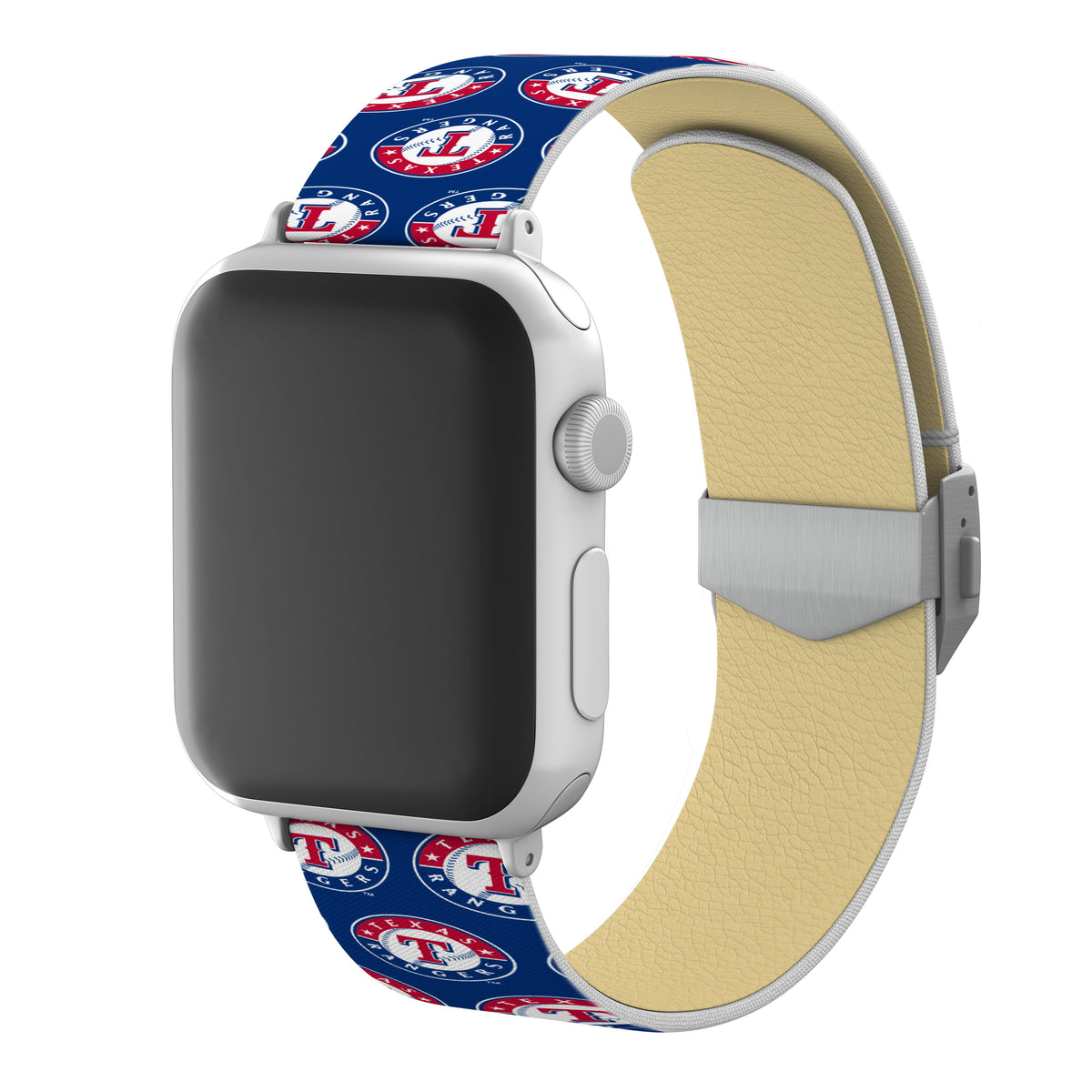 Texas Rangers Full Print Watch Band With Engraved Buckle - Game Time
