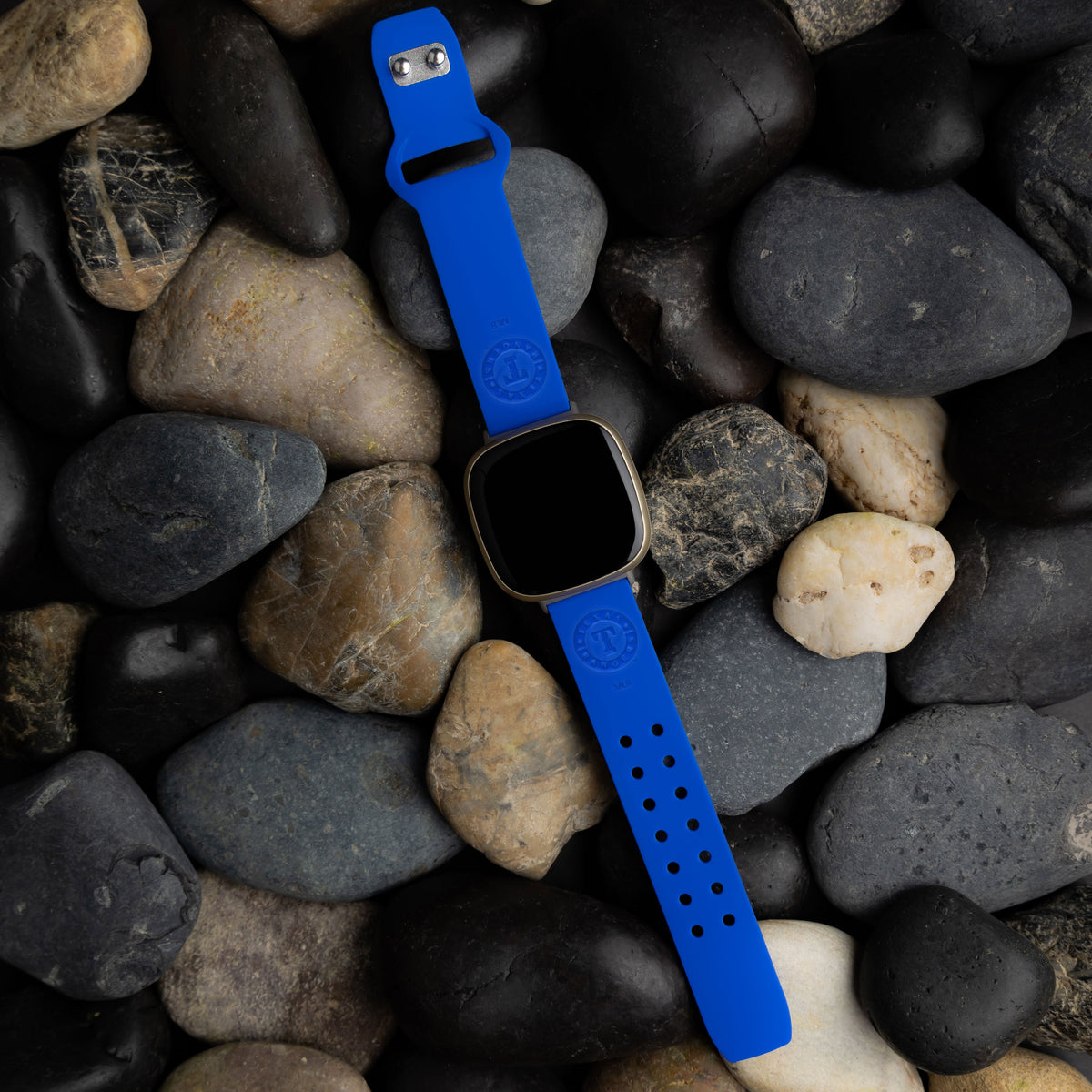 Game Time Texas Rangers Engraved Silicone Sport Fitbit Watch Band