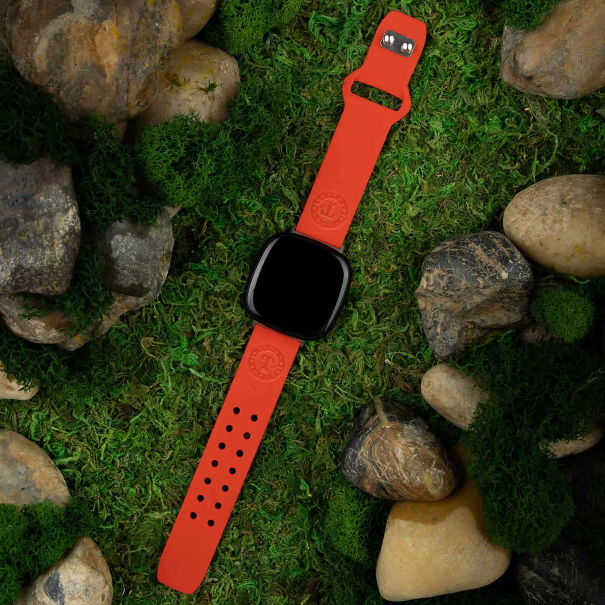 Game Time Texas Rangers Engraved Silicone Sport Fitbit Watch Band