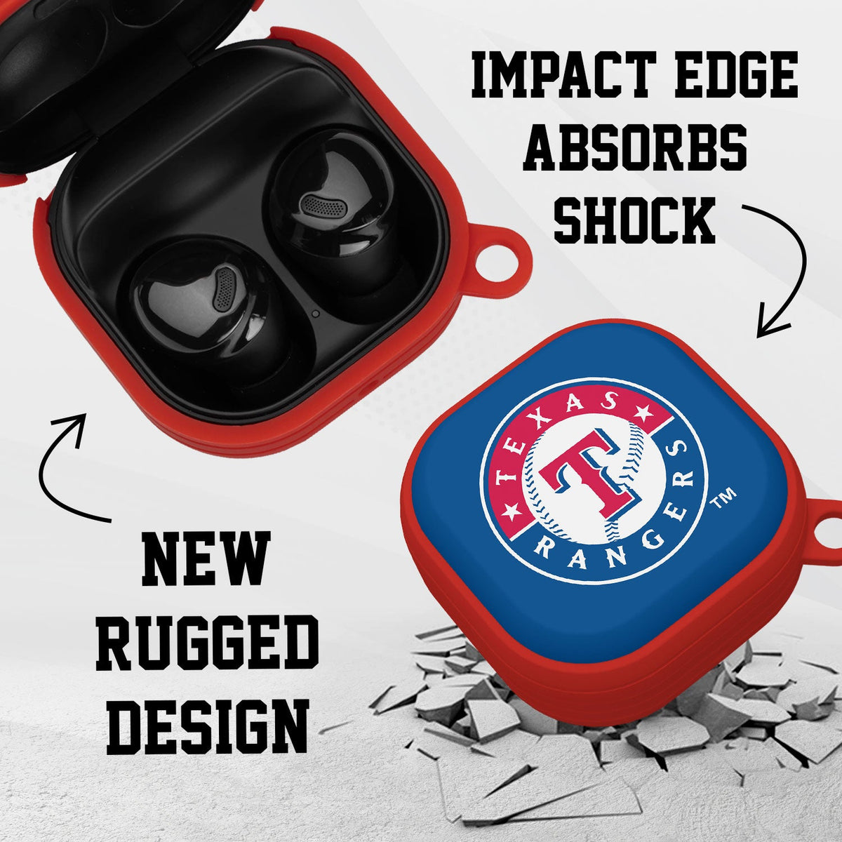 Texas Rangers HDX Samsung Galaxy Buds Pro Case Cover