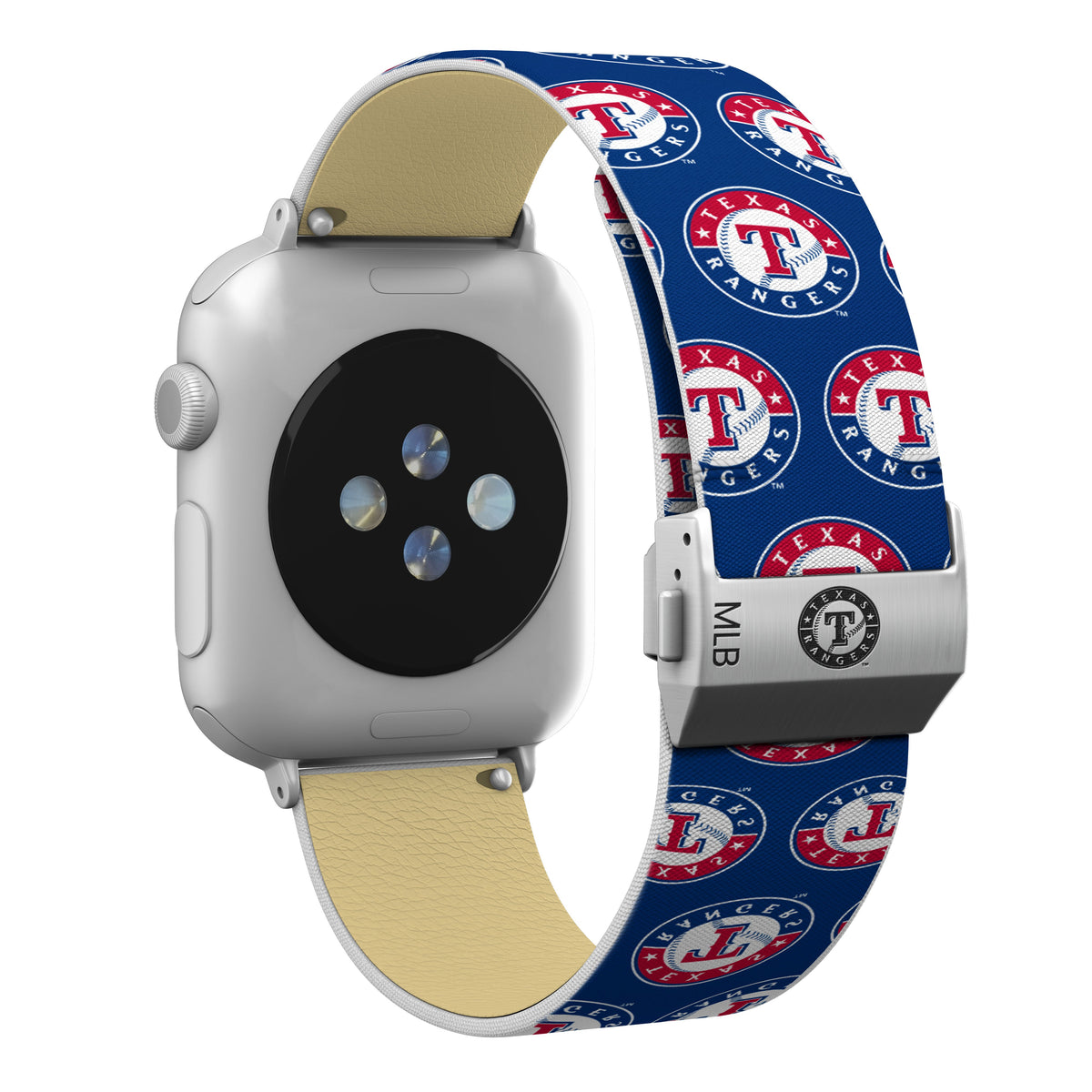 Texas Rangers Full Print Watch Band With Engraved Buckle - Game Time
