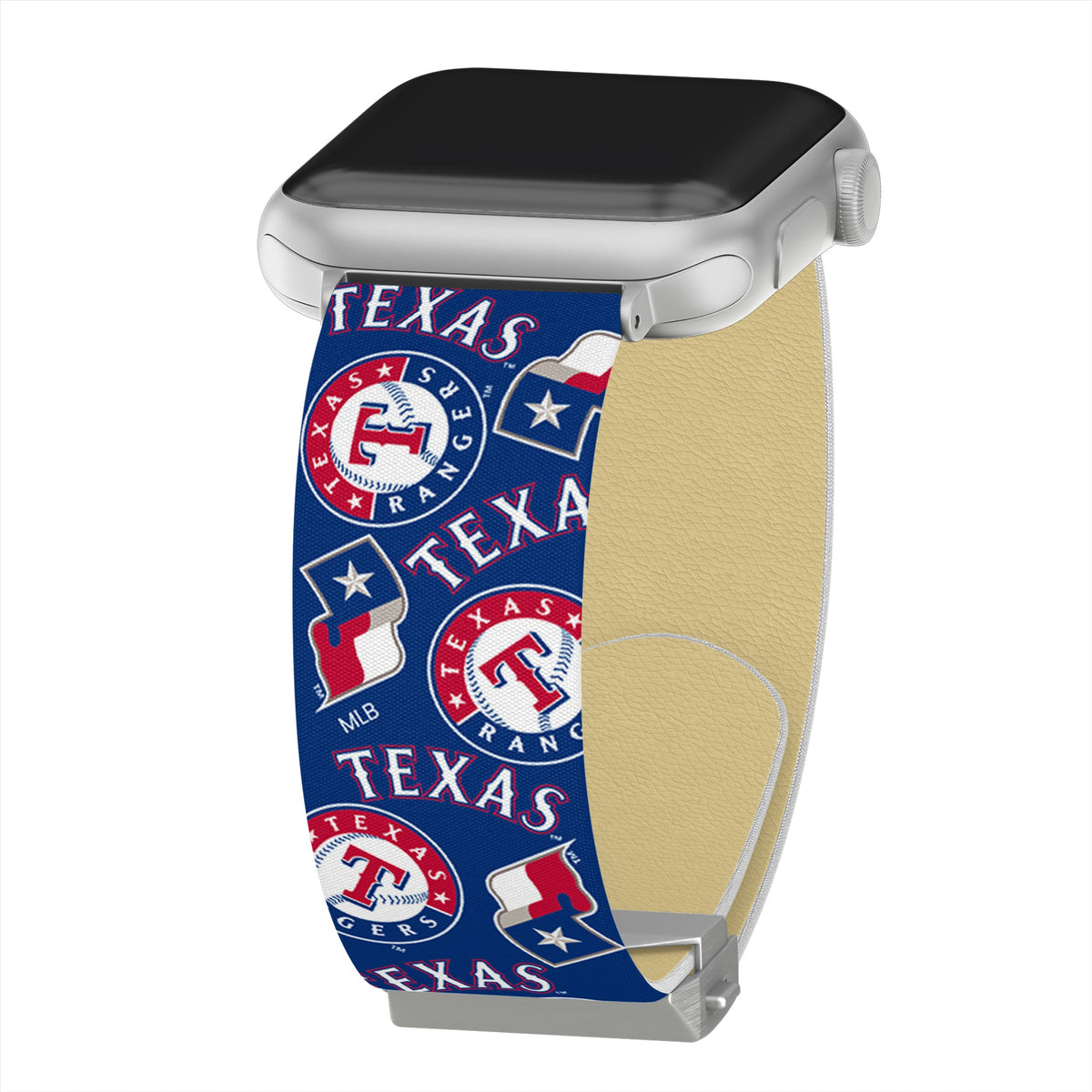 Game Time Texas Rangers Signature Series Apple Watch Band With Engraved Buckle