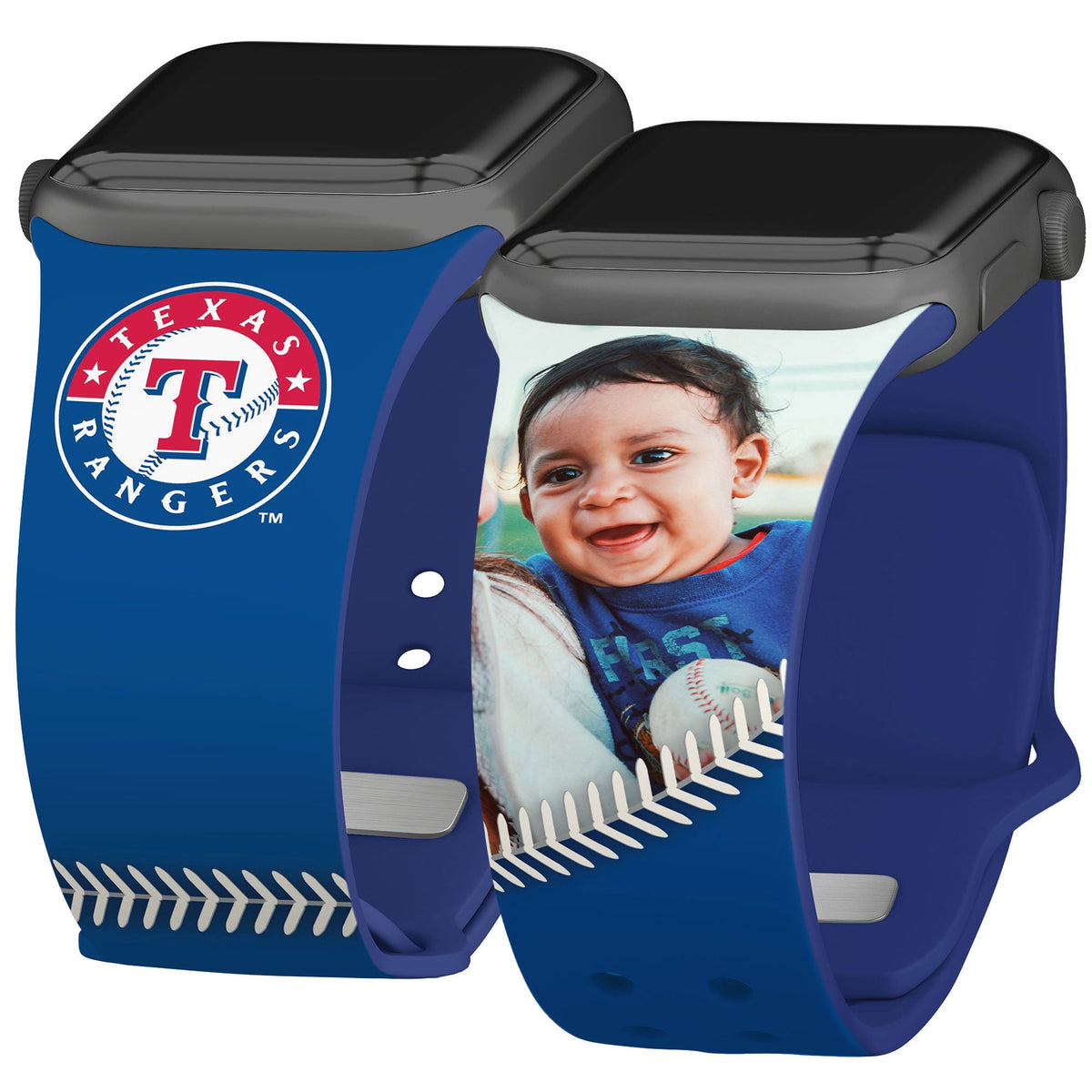 Texas Rangers Custom Photo HD Apple Watch Band